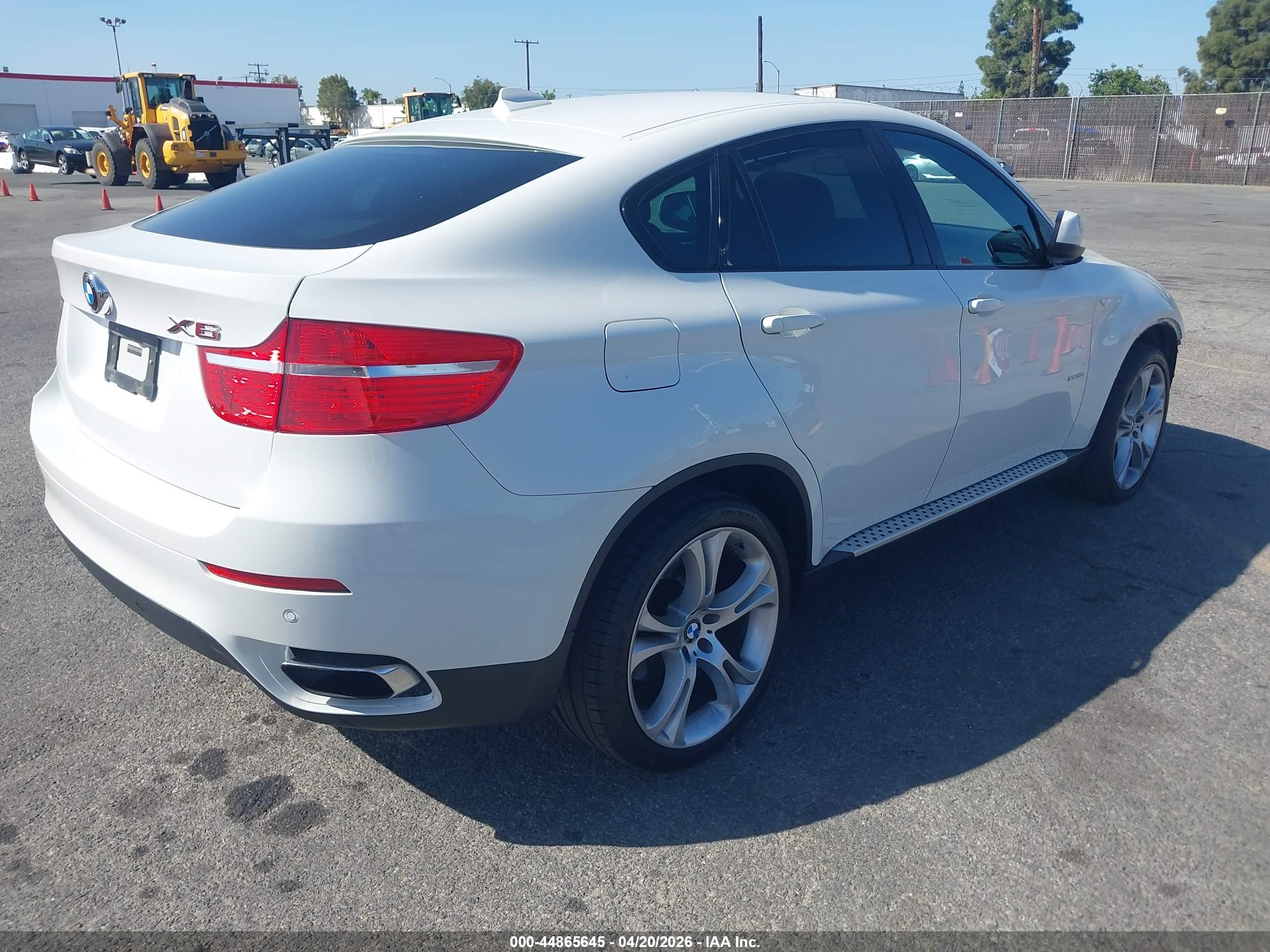 2010 Bmw X6 Xdrive50i White vin: 5UXFG8C50ALZ94885
