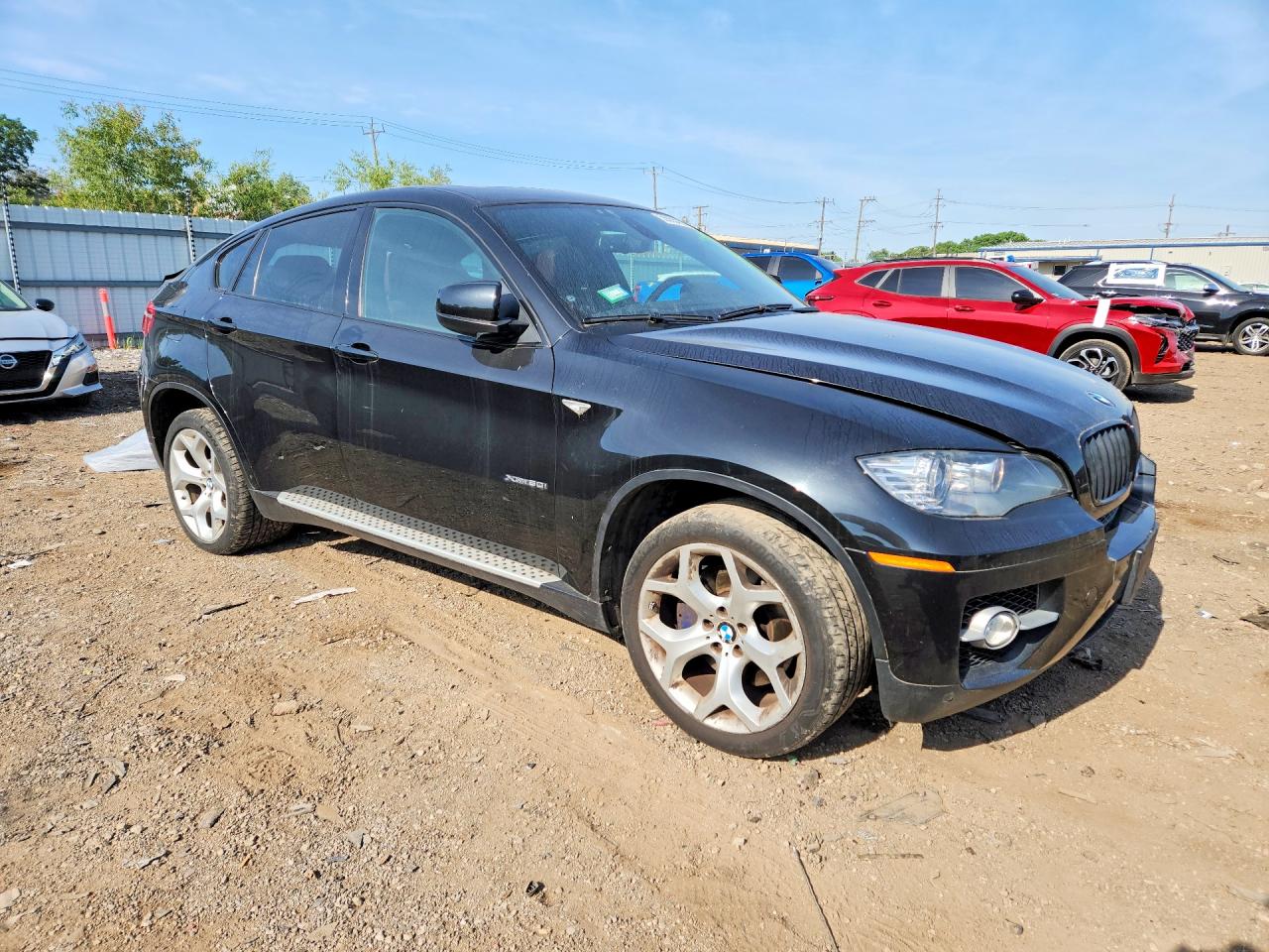 2011 Bmw X6 Xdrive50i Black vin: 5UXFG8C50BLZ95729