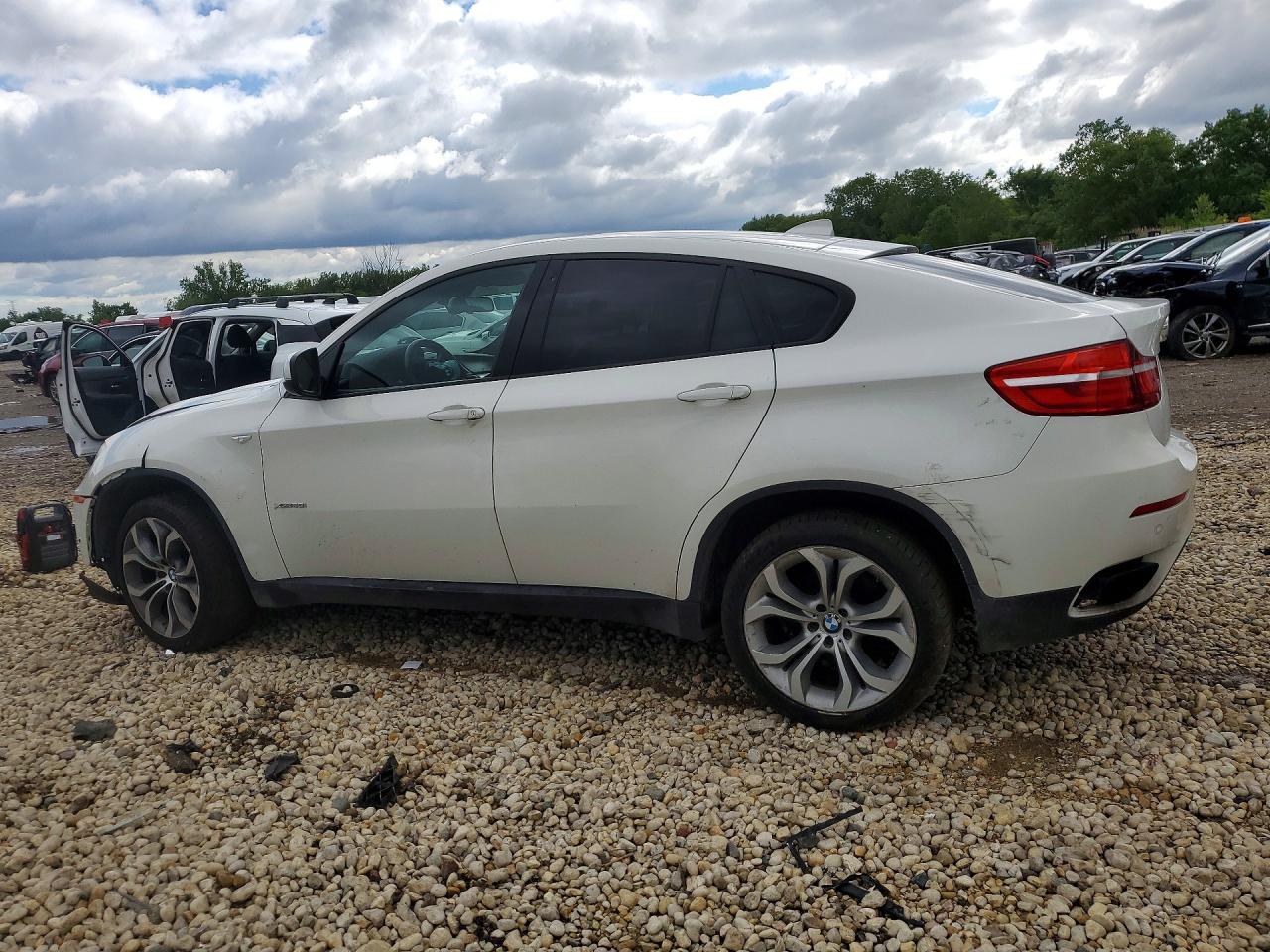 2013 Bmw X6 Xdrive50i White vin: 5UXFG8C50DL592286