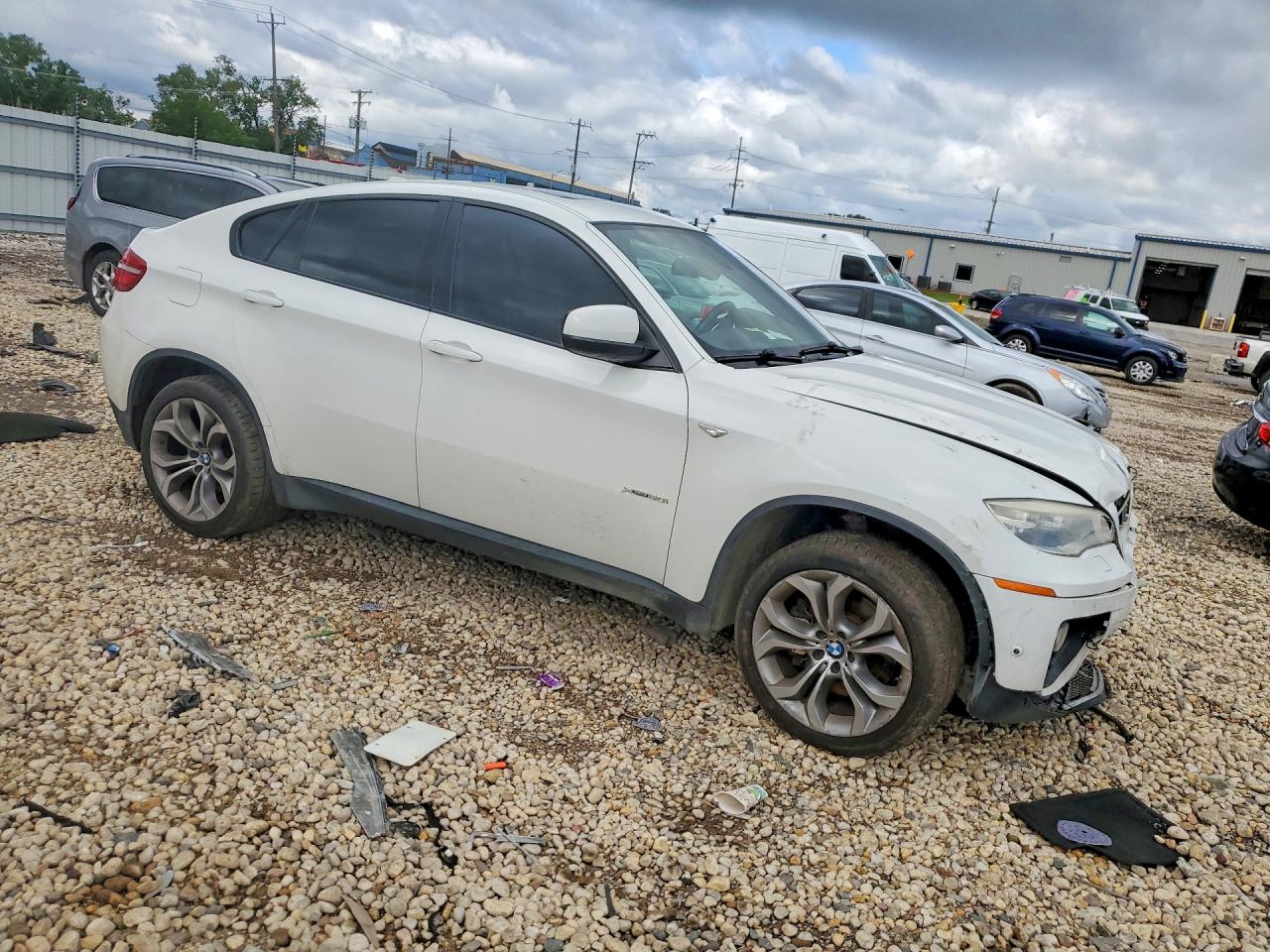 2013 Bmw X6 Xdrive50i White vin: 5UXFG8C50DL592286