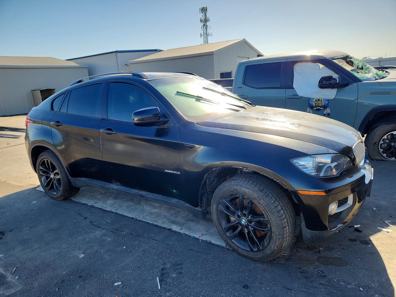 2013 Bmw X6 Xdrive50i Черный vin: 5UXFG8C51DL591082