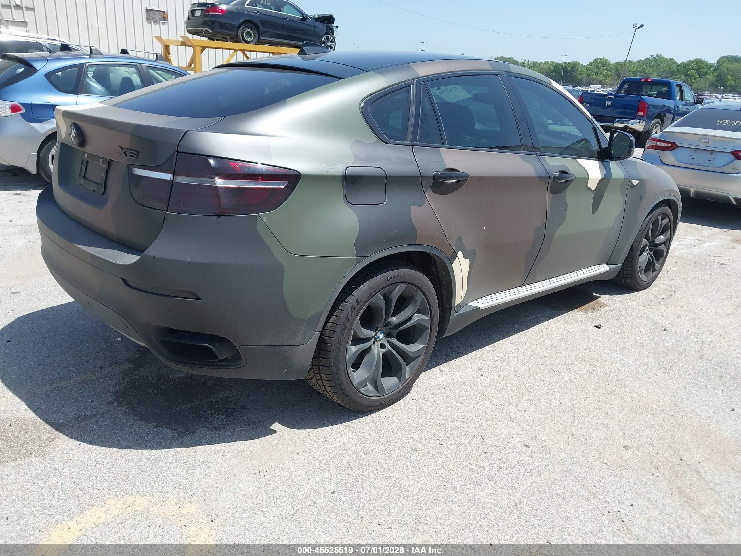 2014 Bmw X6 Xdrive50i Green vin: 5UXFG8C51EL592461
