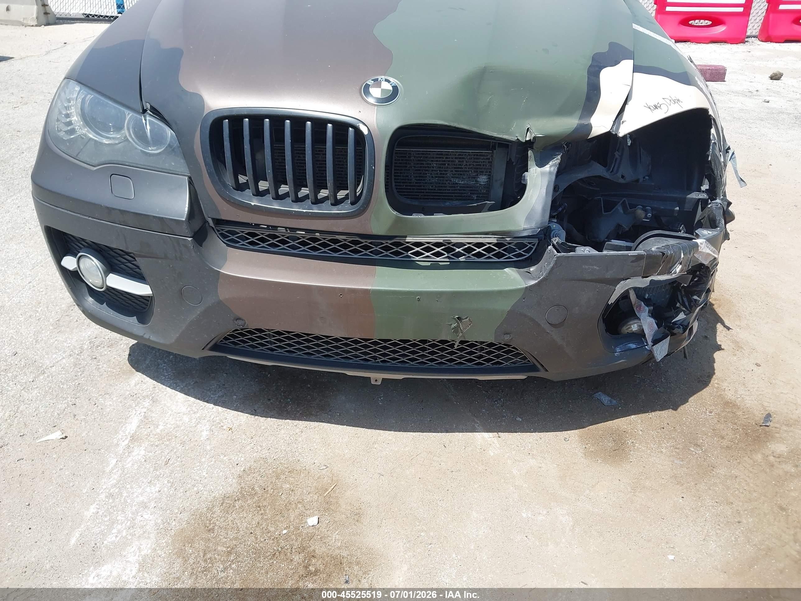 2014 Bmw X6 Xdrive50i Green vin: 5UXFG8C51EL592461