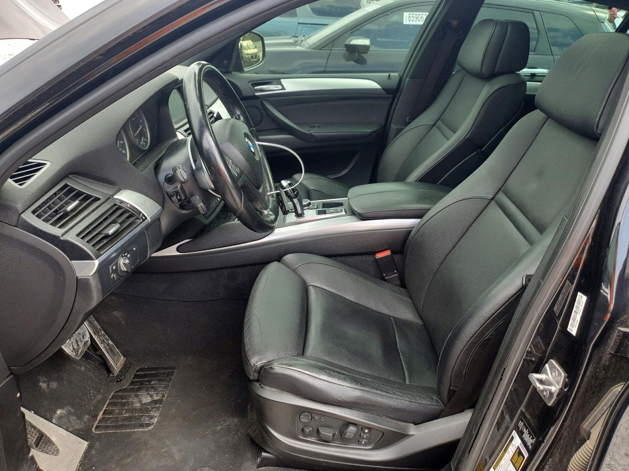 2013 Bmw X6 Xdrive50i Black vin: 5UXFG8C52DL591320