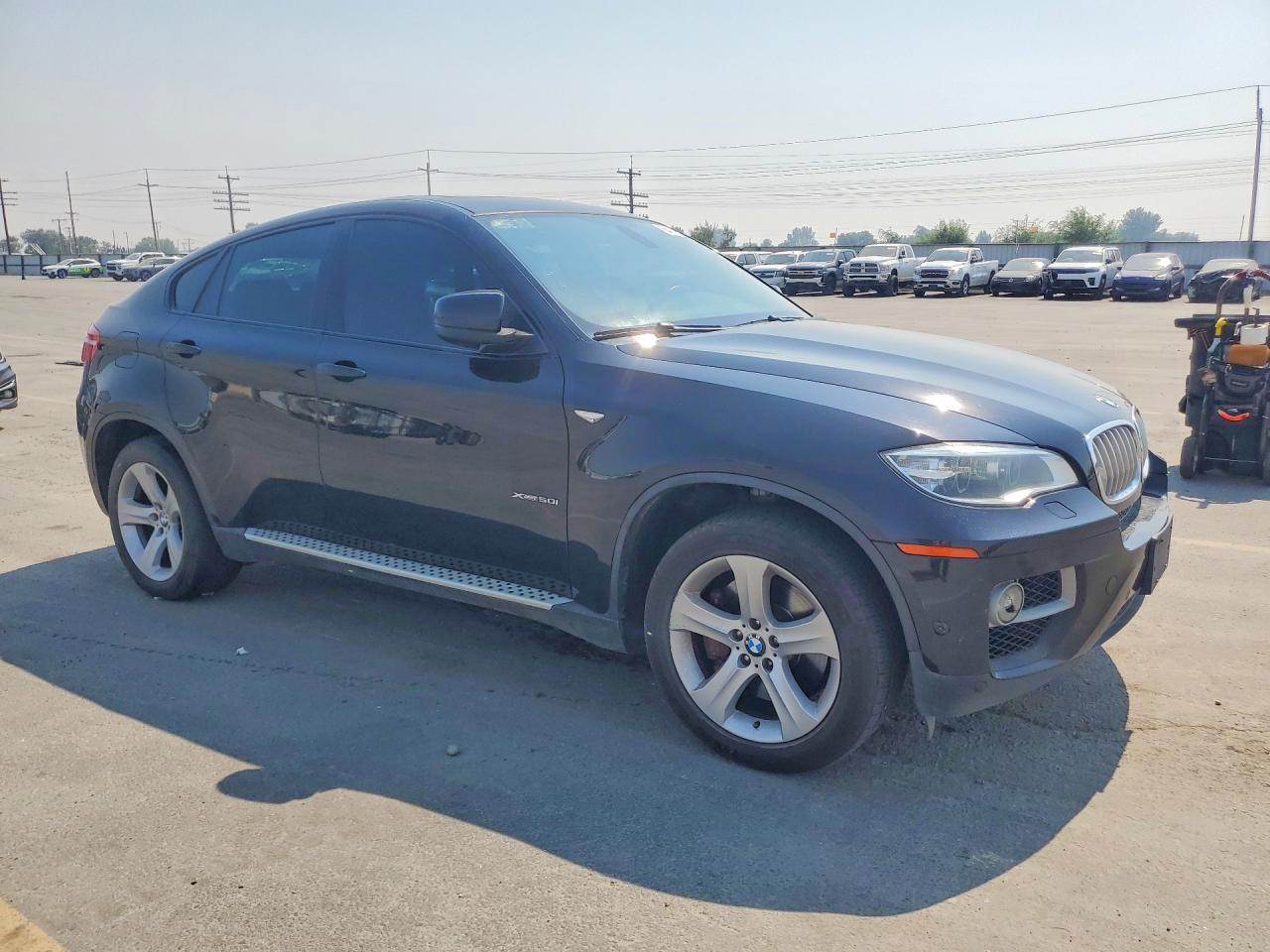 2013 Bmw X6 Xdrive50i Black vin: 5UXFG8C52DL592080