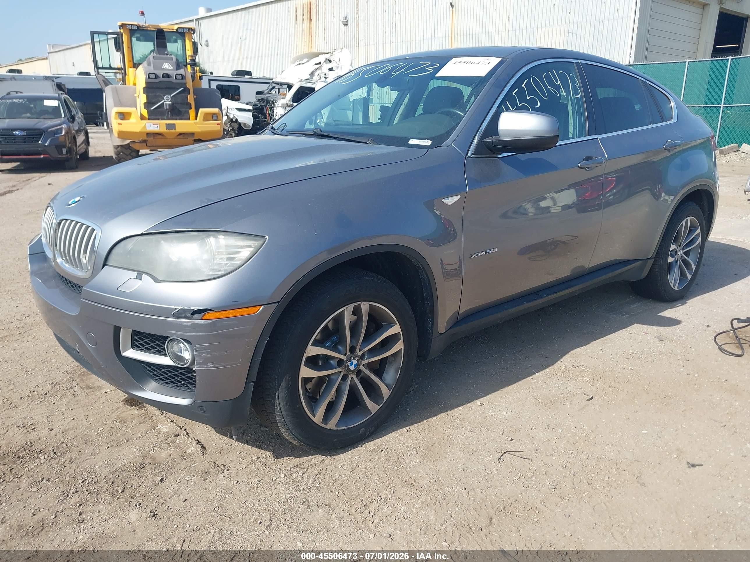 2014 Bmw X6 Xdrive50i Gray vin: 5UXFG8C52EL592646