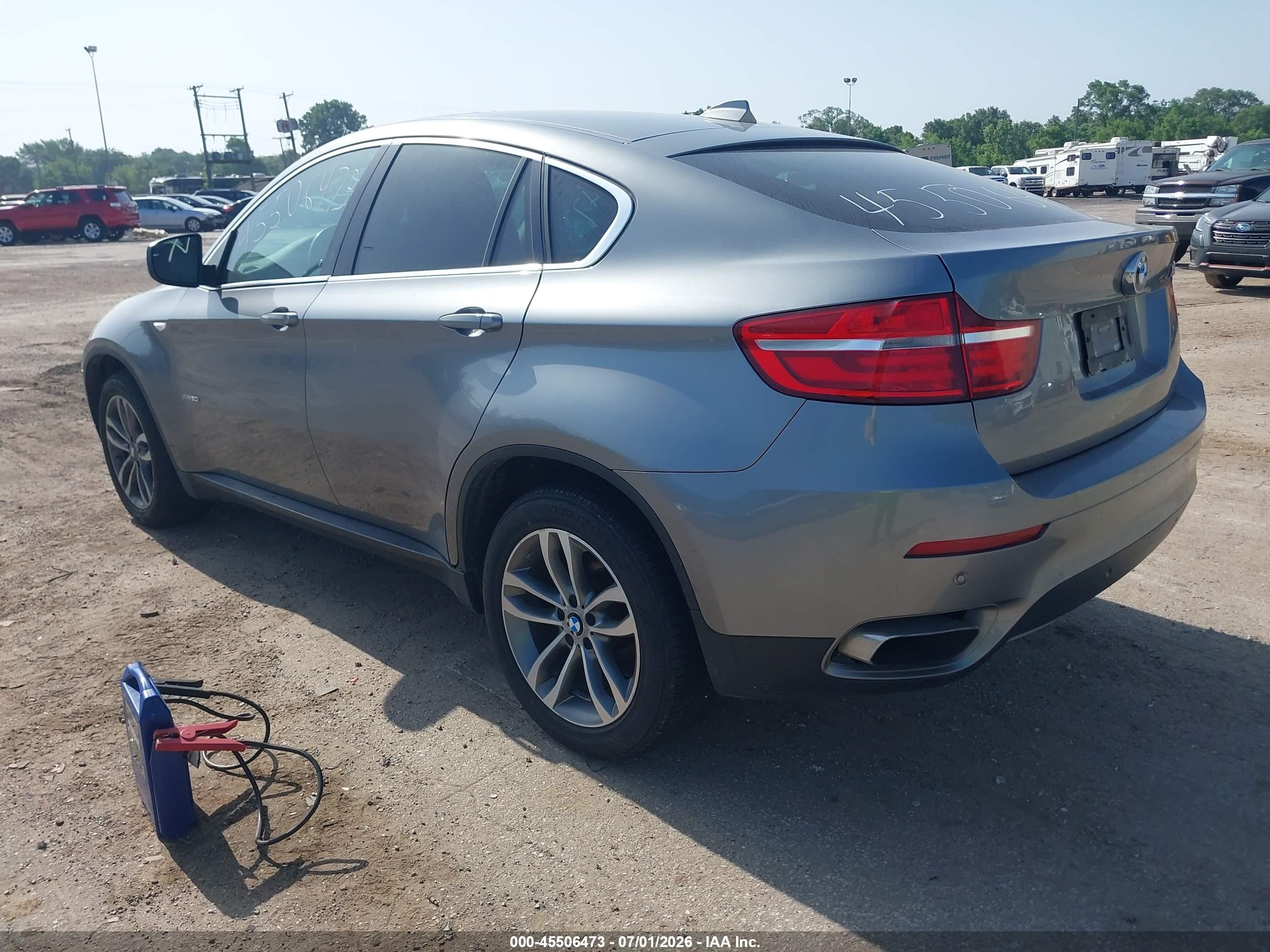 2014 Bmw X6 Xdrive50i Gray vin: 5UXFG8C52EL592646