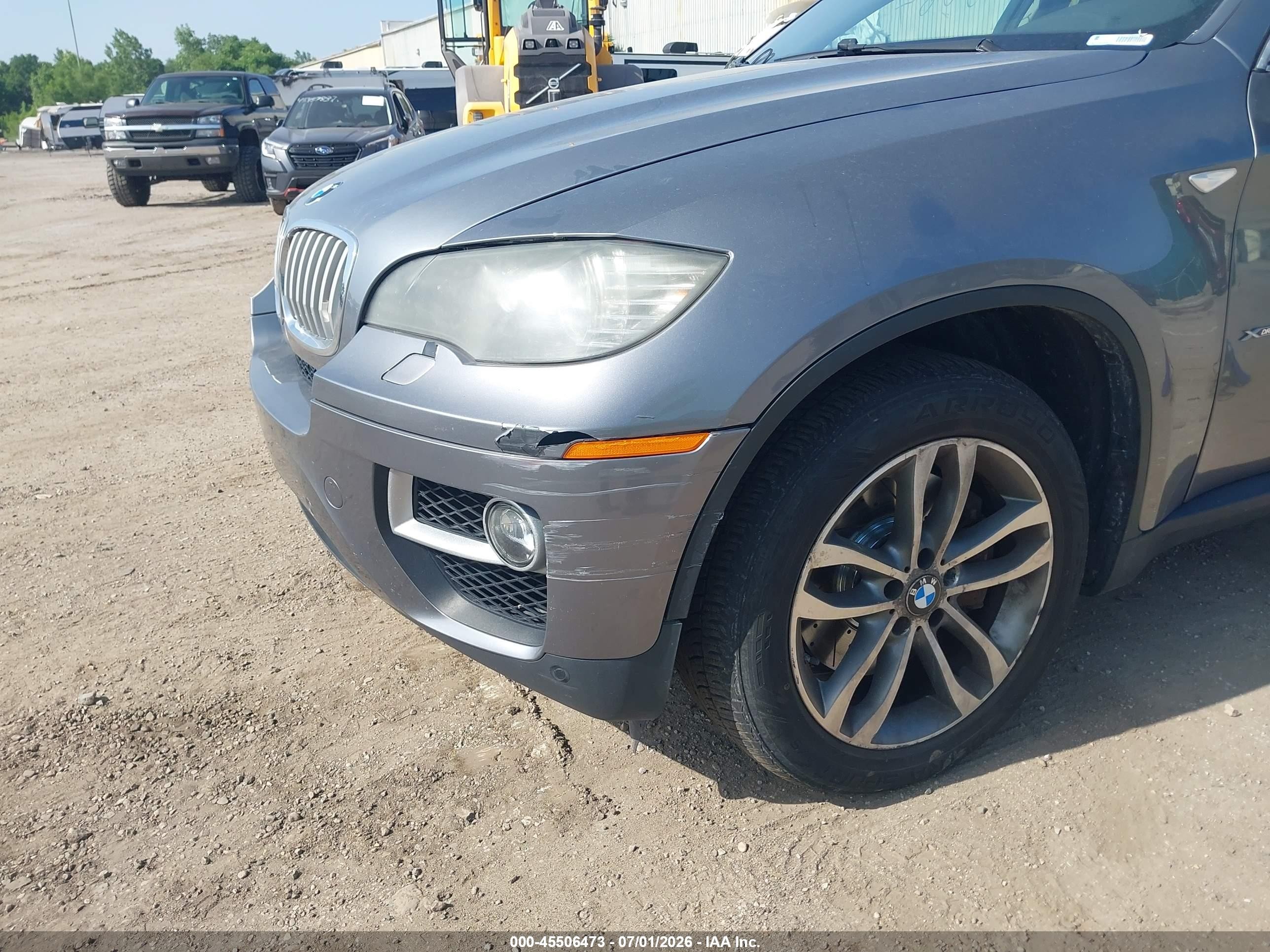 2014 Bmw X6 Xdrive50i Gray vin: 5UXFG8C52EL592646
