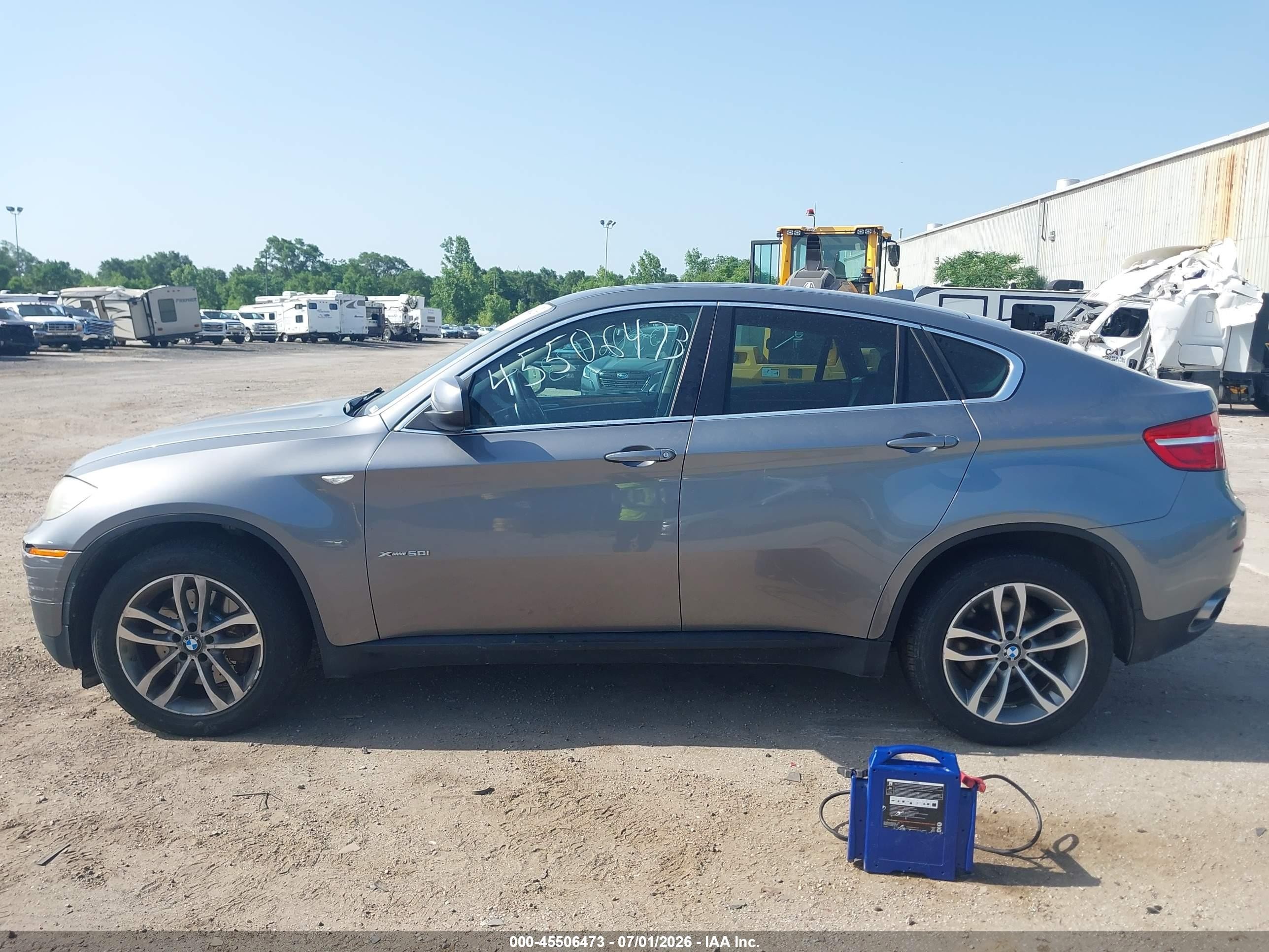 2014 Bmw X6 Xdrive50i Gray vin: 5UXFG8C52EL592646