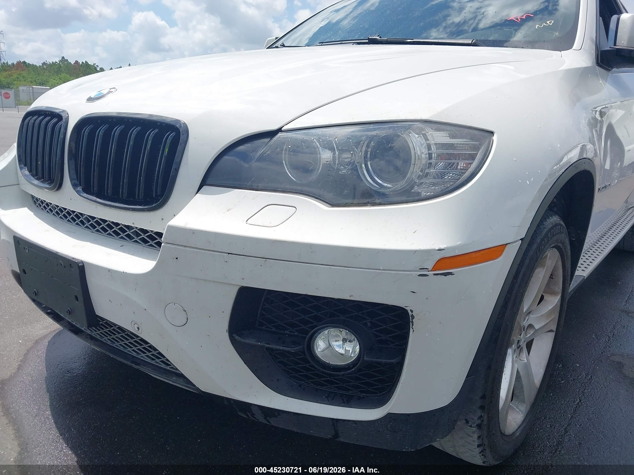 2012 Bmw X6 Xdrive50i White vin: 5UXFG8C53CL590269