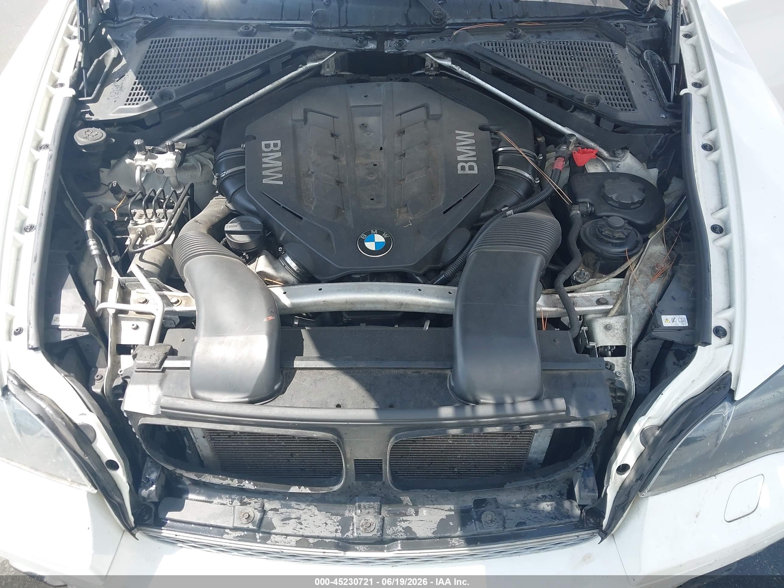 2012 Bmw X6 Xdrive50i White vin: 5UXFG8C53CL590269