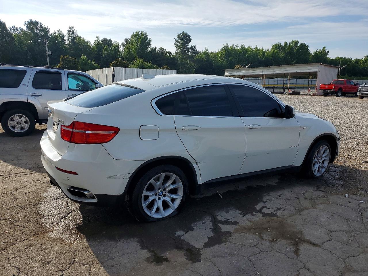 2011 Bmw X6 Xdrive50i White vin: 5UXFG8C55BLZ95273