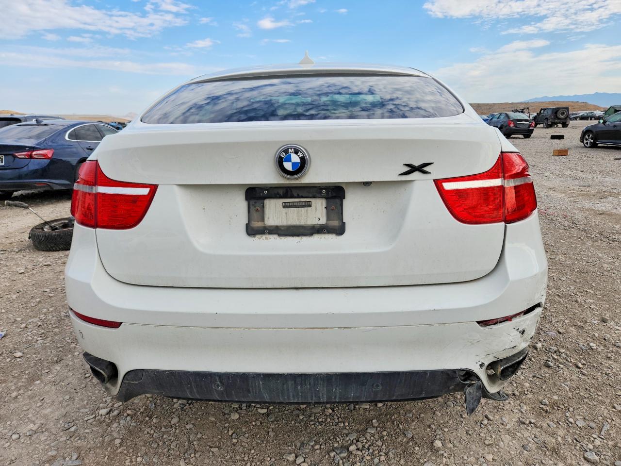 2012 Bmw X6 Xdrive50i White vin: 5UXFG8C55CLZ97056