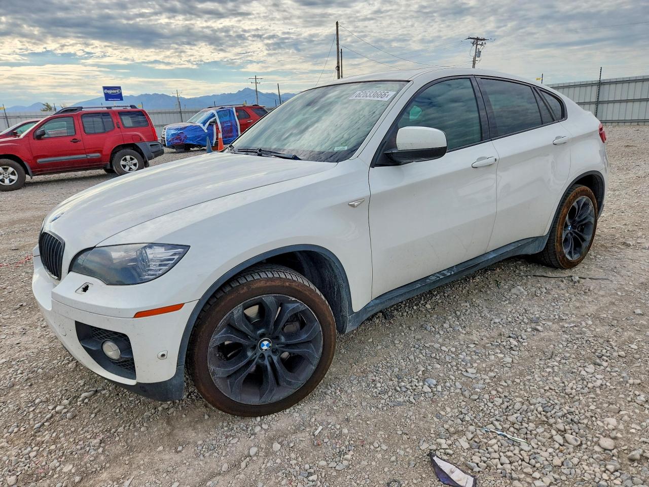 2012 Bmw X6 Xdrive50i White vin: 5UXFG8C55CLZ97056