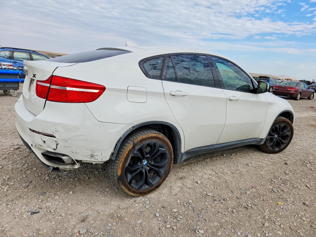2012 Bmw X6 Xdrive50i White vin: 5UXFG8C55CLZ97056