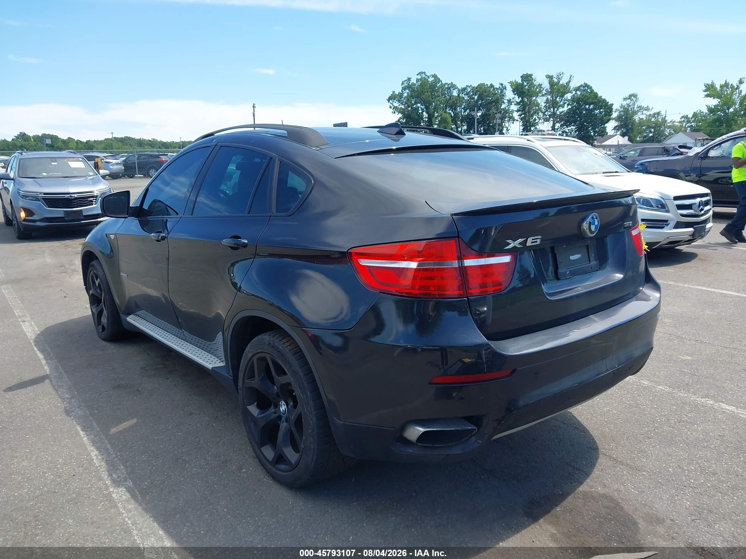 2013 Bmw X6 Xdrive50i Black vin: 5UXFG8C55DL591053