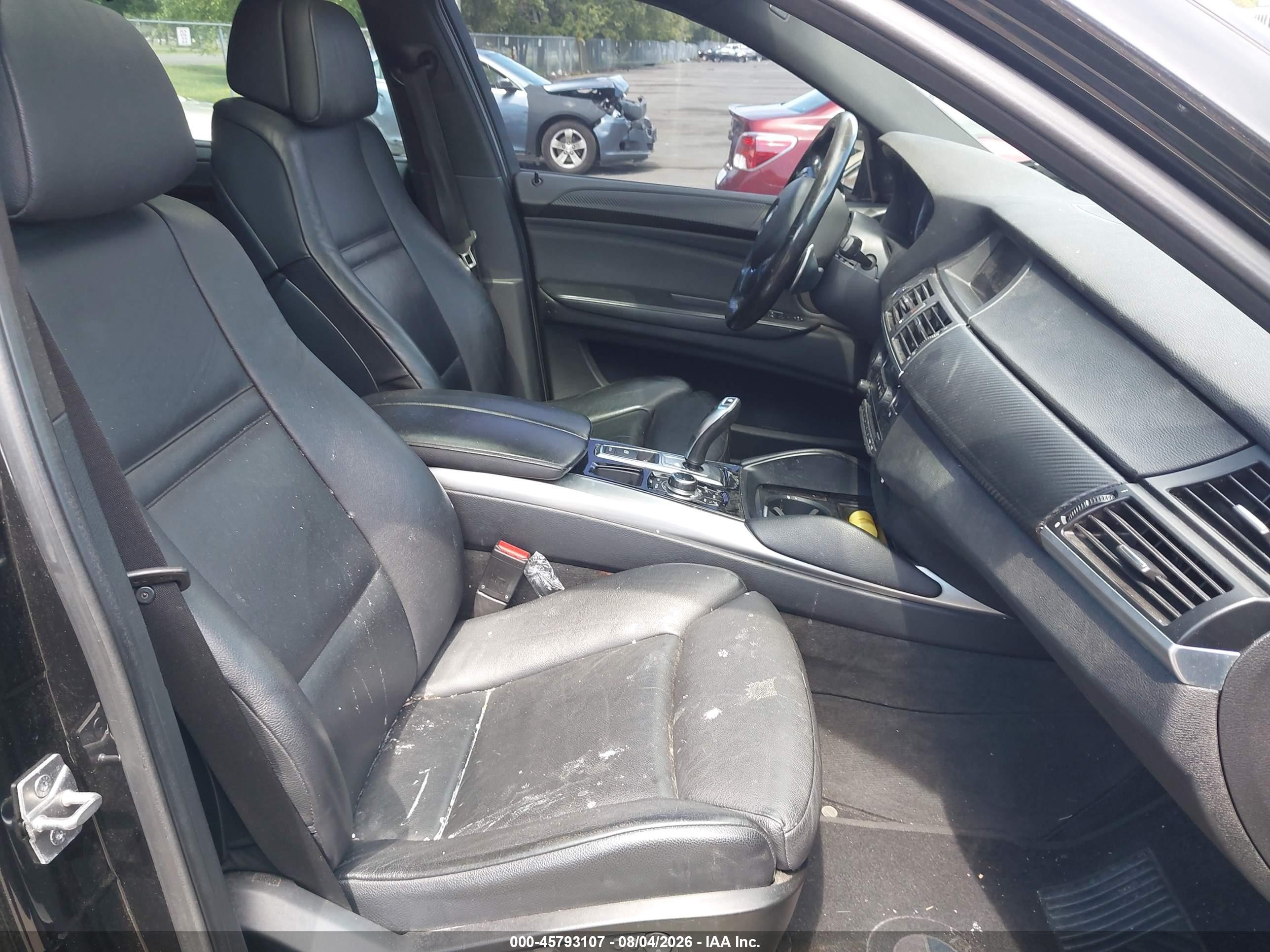 2013 Bmw X6 Xdrive50i Black vin: 5UXFG8C55DL591053