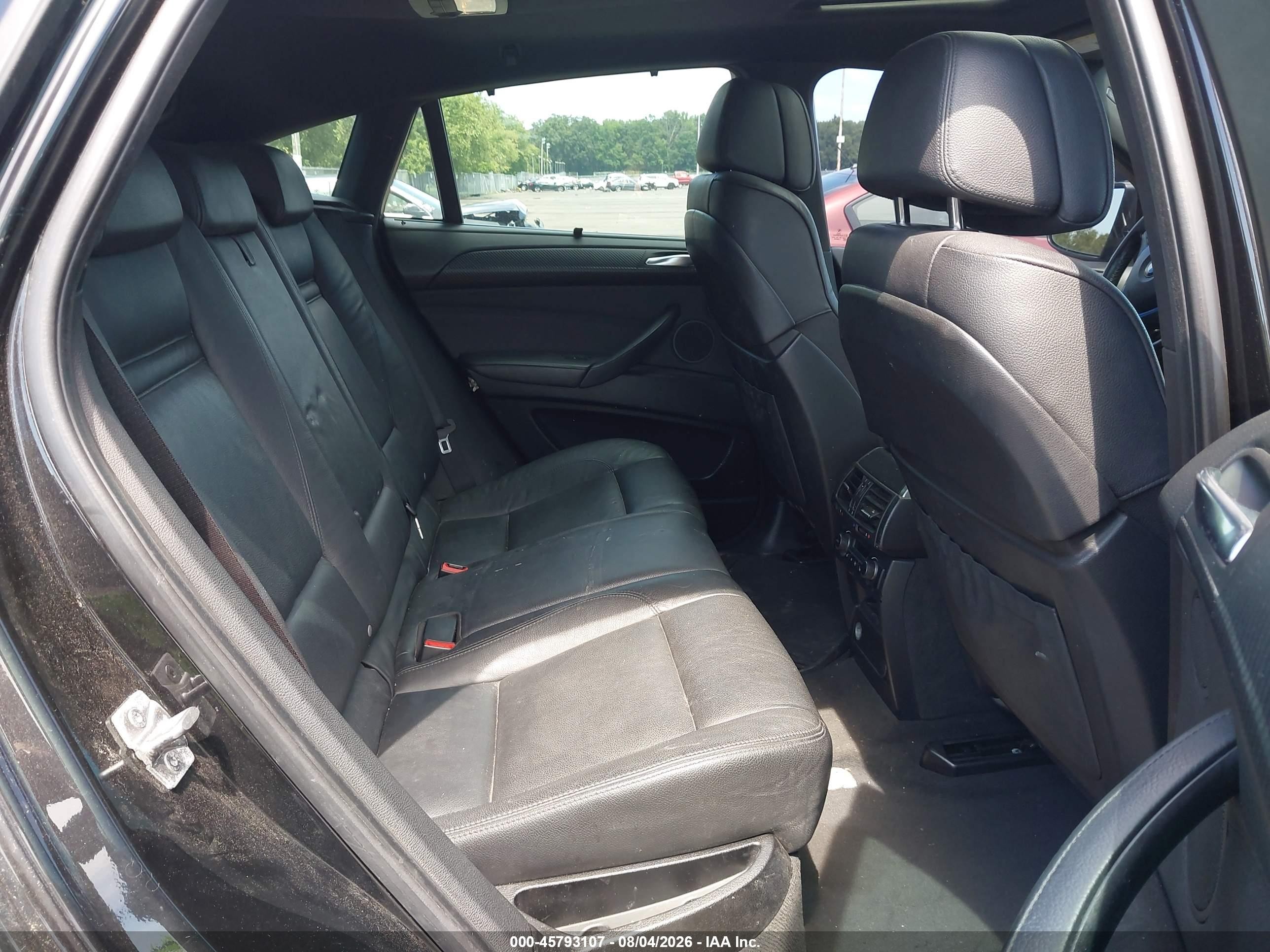 2013 Bmw X6 Xdrive50i Black vin: 5UXFG8C55DL591053