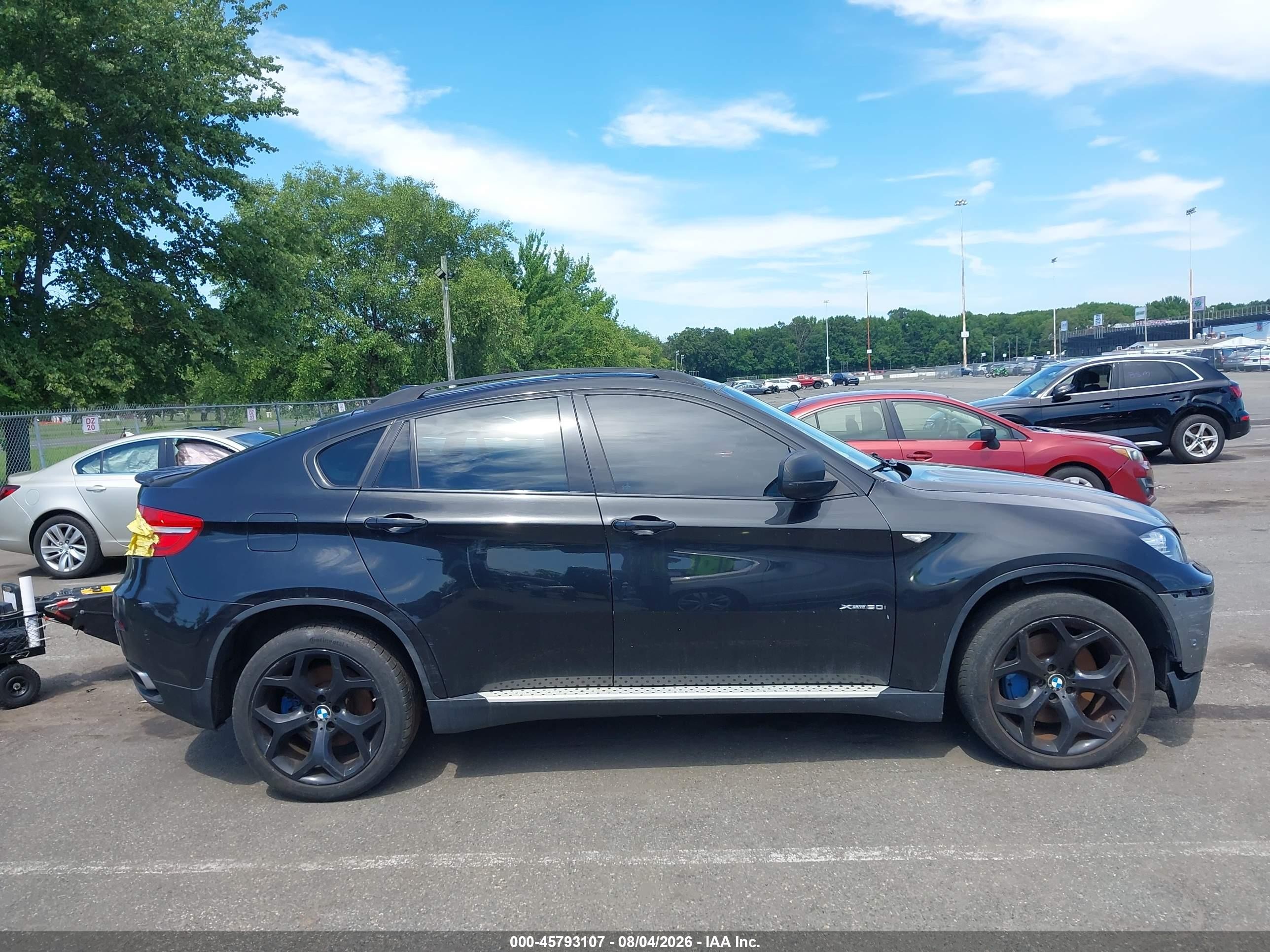2013 Bmw X6 Xdrive50i Black vin: 5UXFG8C55DL591053