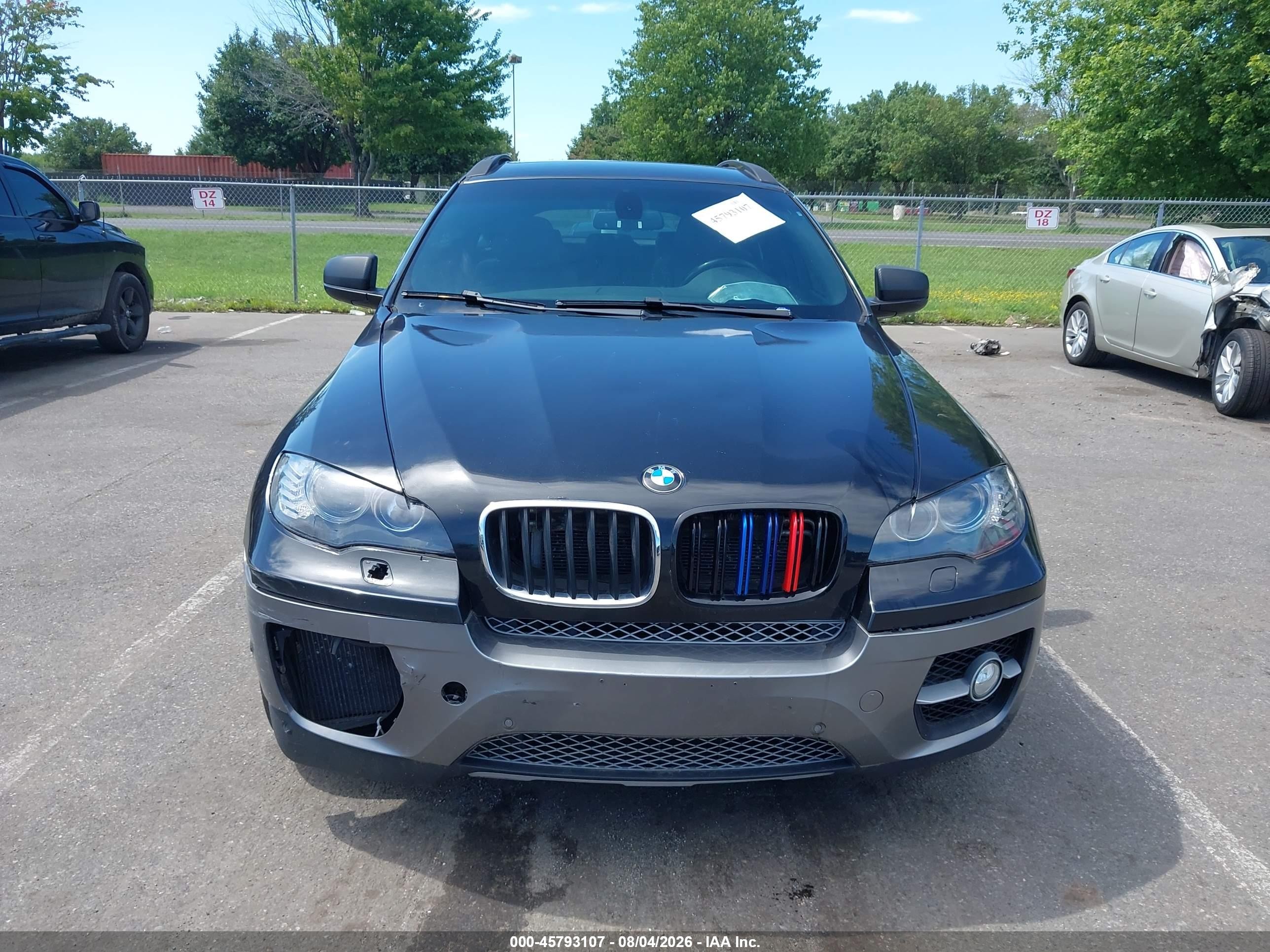 2013 Bmw X6 Xdrive50i Black vin: 5UXFG8C55DL591053