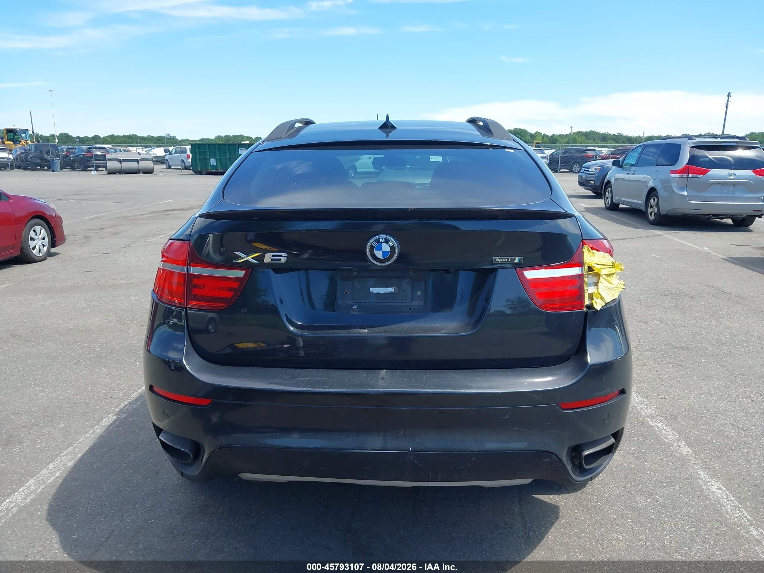 2013 Bmw X6 Xdrive50i Black vin: 5UXFG8C55DL591053
