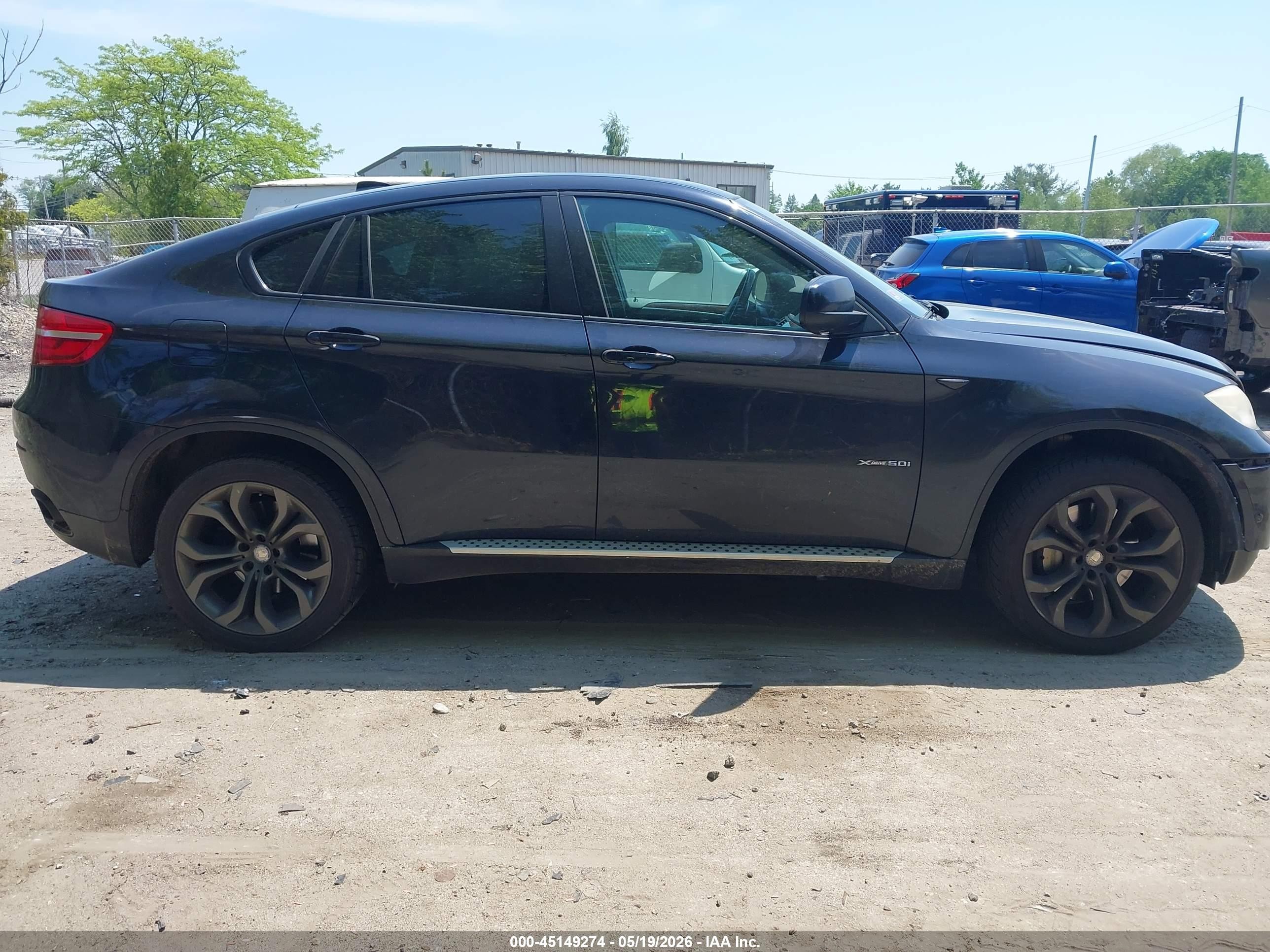 2013 Bmw X6 Xdrive50i Blue vin: 5UXFG8C55DL591327