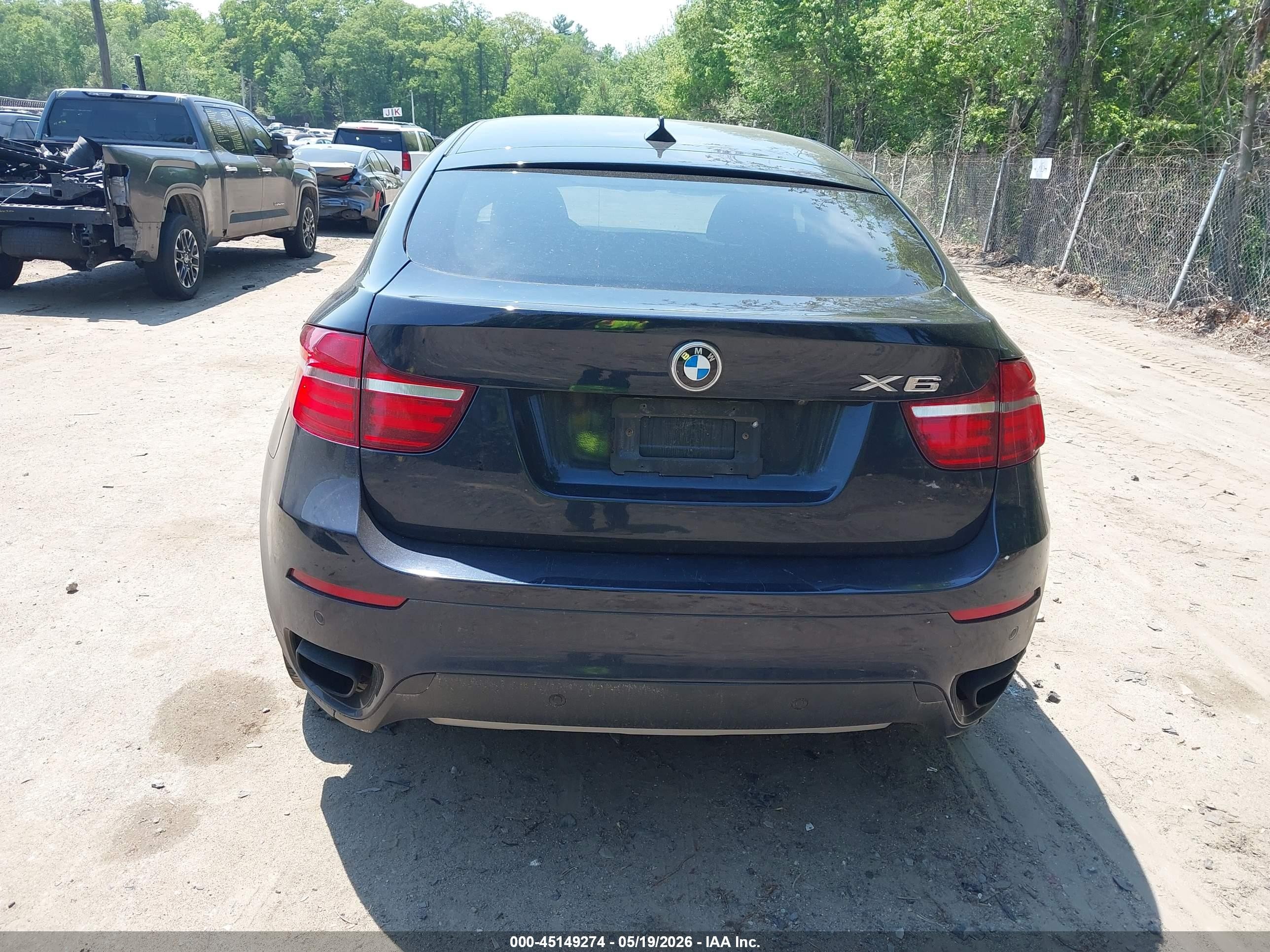 2013 Bmw X6 Xdrive50i Blue vin: 5UXFG8C55DL591327
