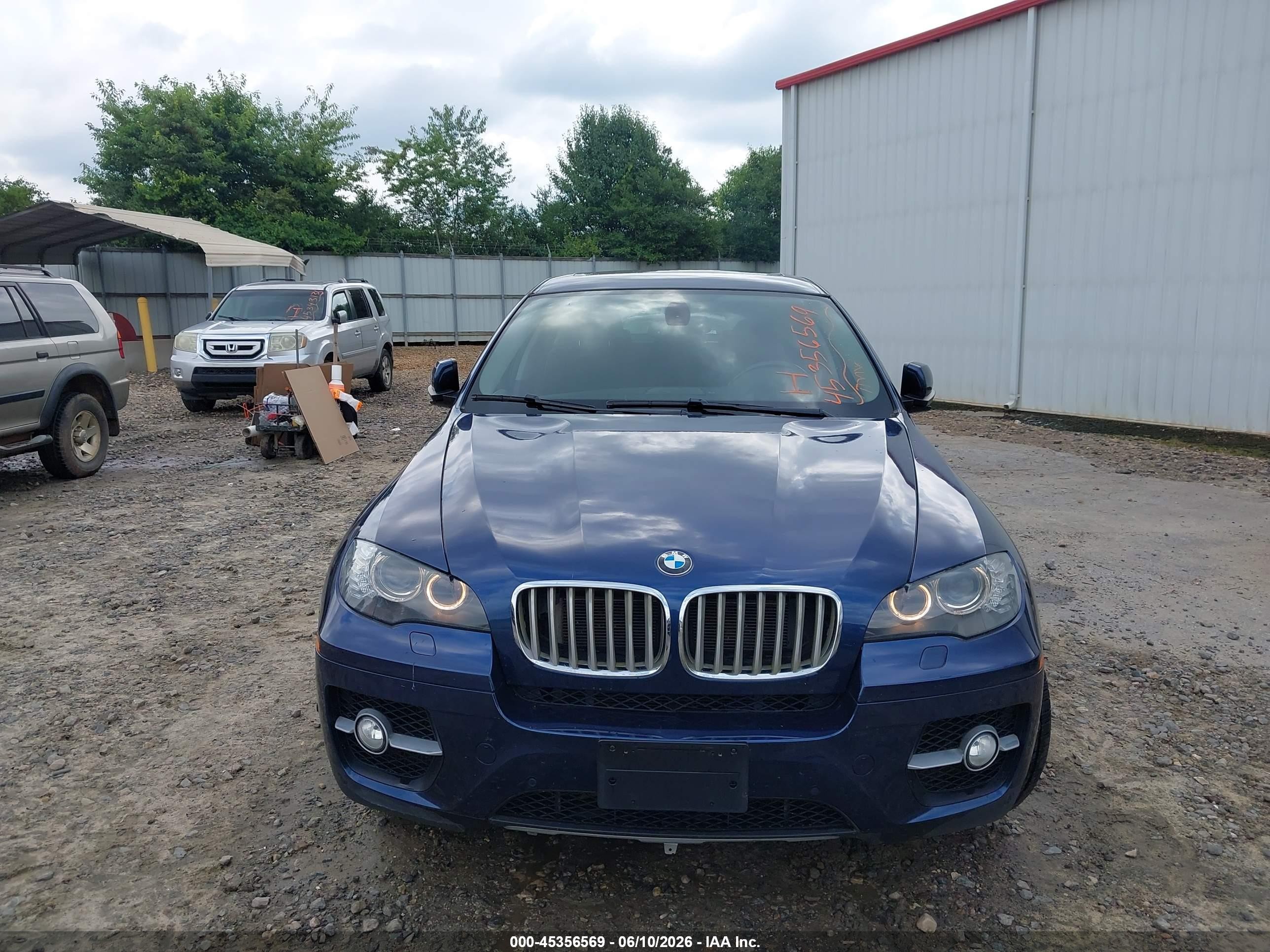 2012 Bmw X6 Xdrive50i Blue vin: 5UXFG8C56CL590475
