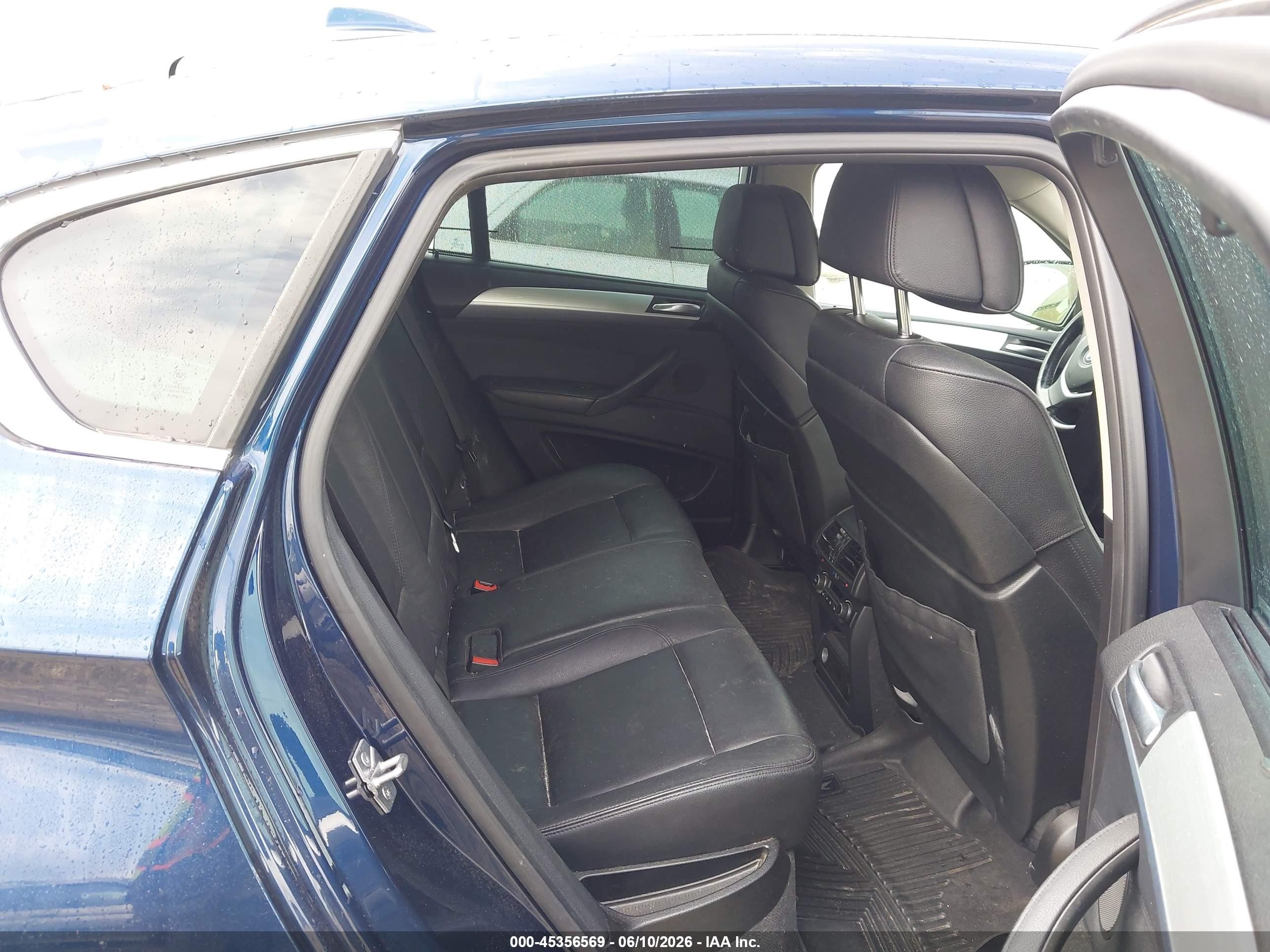 2012 Bmw X6 Xdrive50i Blue vin: 5UXFG8C56CL590475