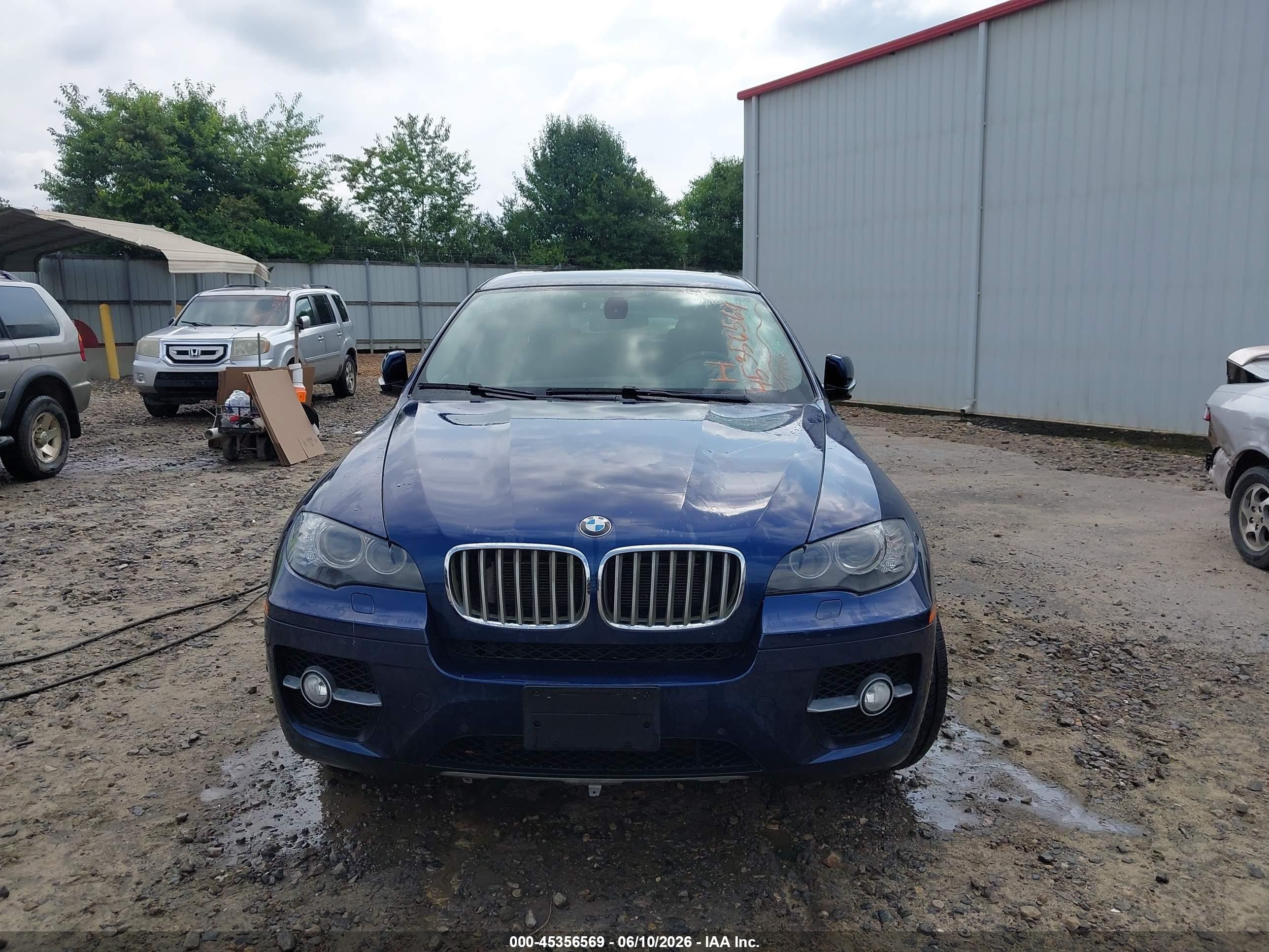 2012 Bmw X6 Xdrive50i Blue vin: 5UXFG8C56CL590475