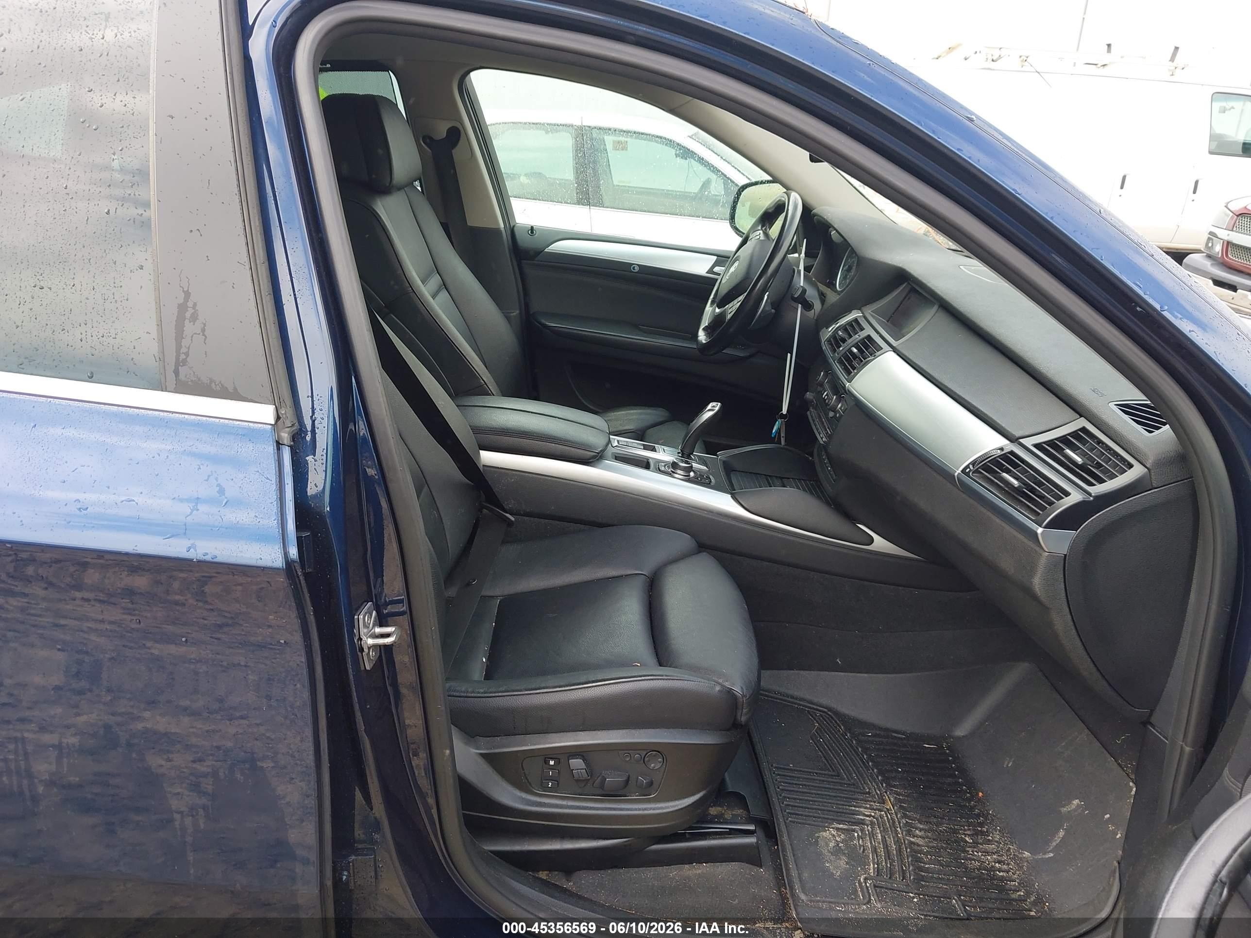 2012 Bmw X6 Xdrive50i Blue vin: 5UXFG8C56CL590475