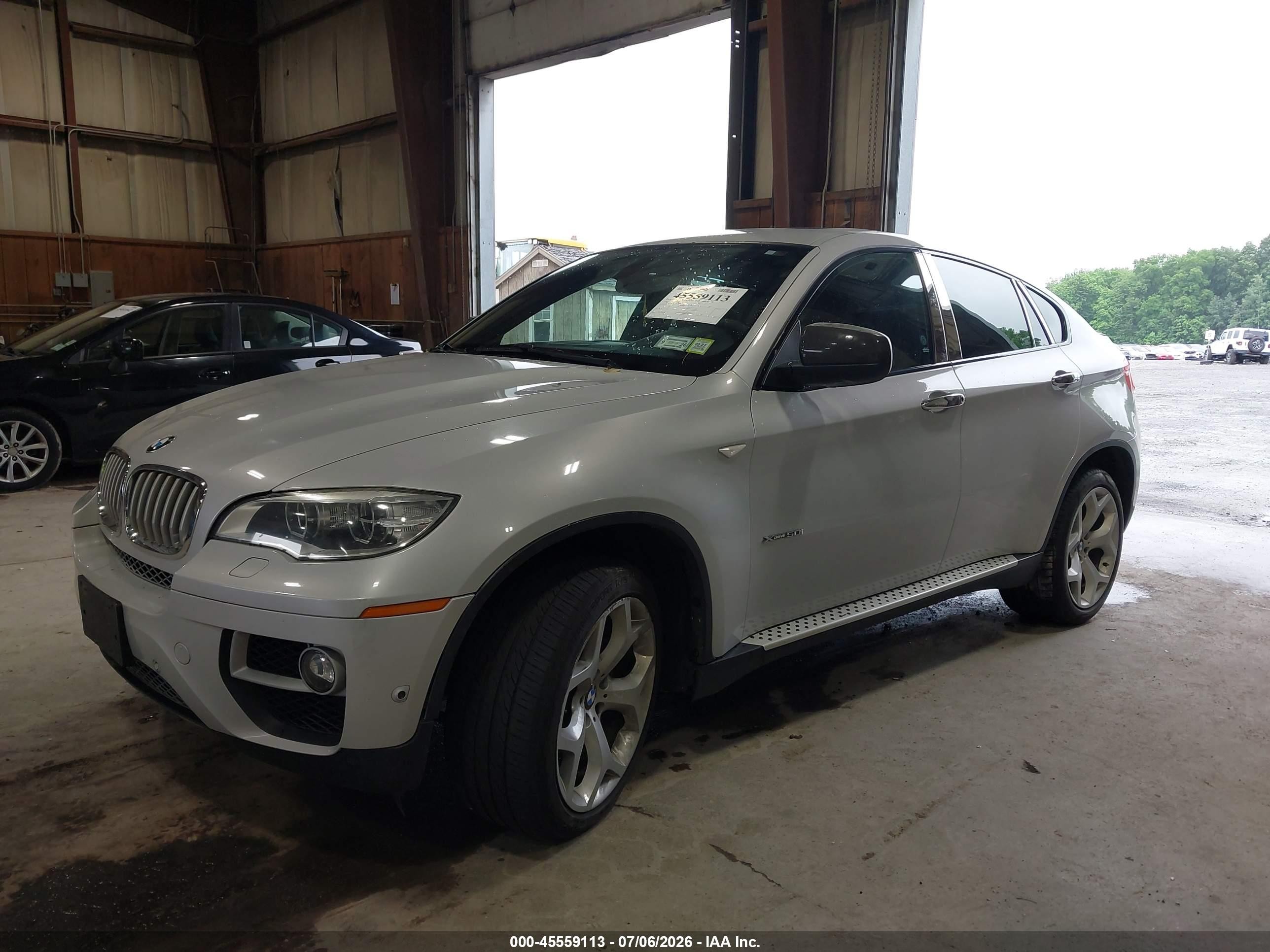 2014 Bmw X6 Xdrive50i Silver vin: 5UXFG8C56EL592746