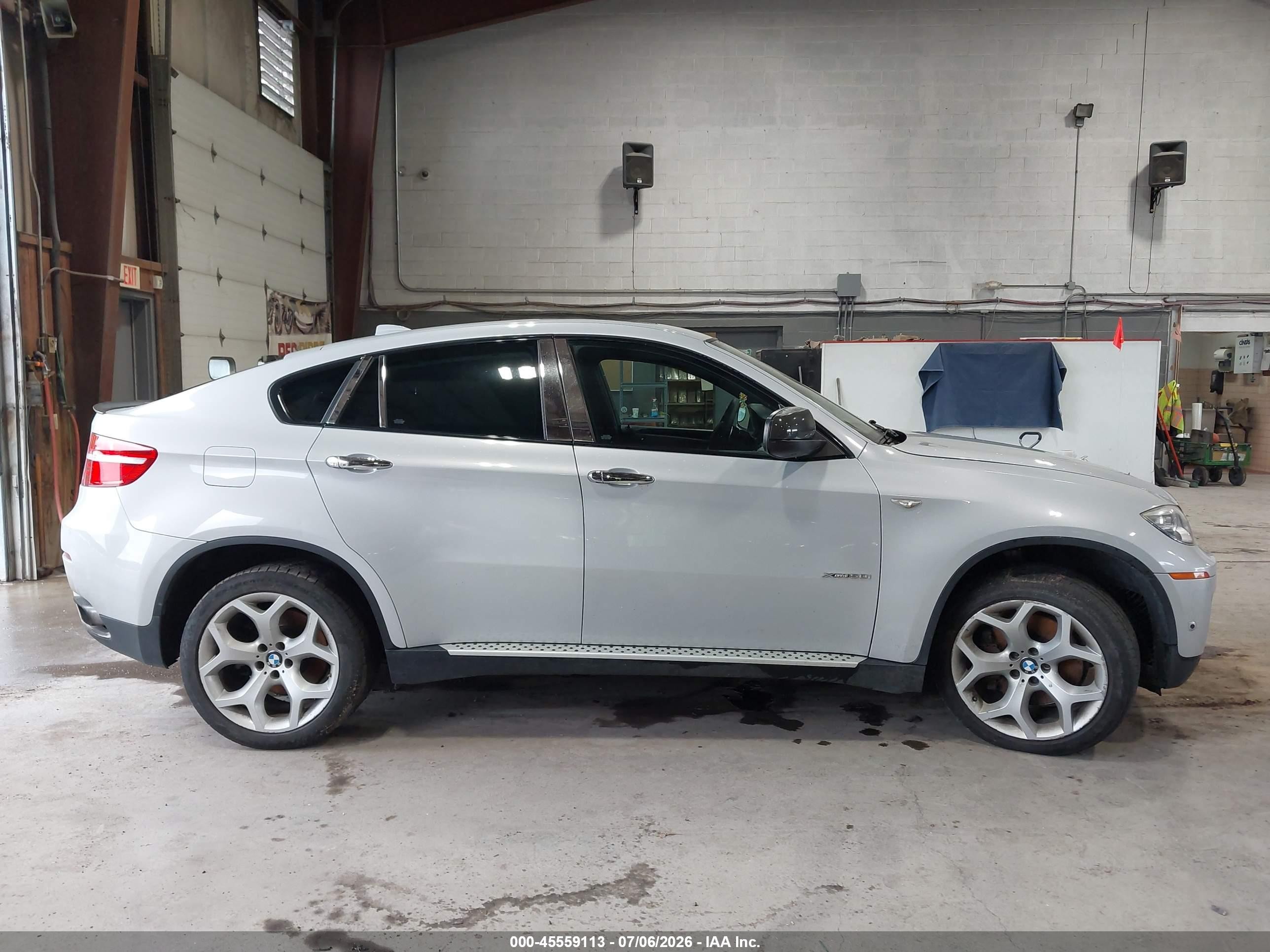 2014 Bmw X6 Xdrive50i Silver vin: 5UXFG8C56EL592746
