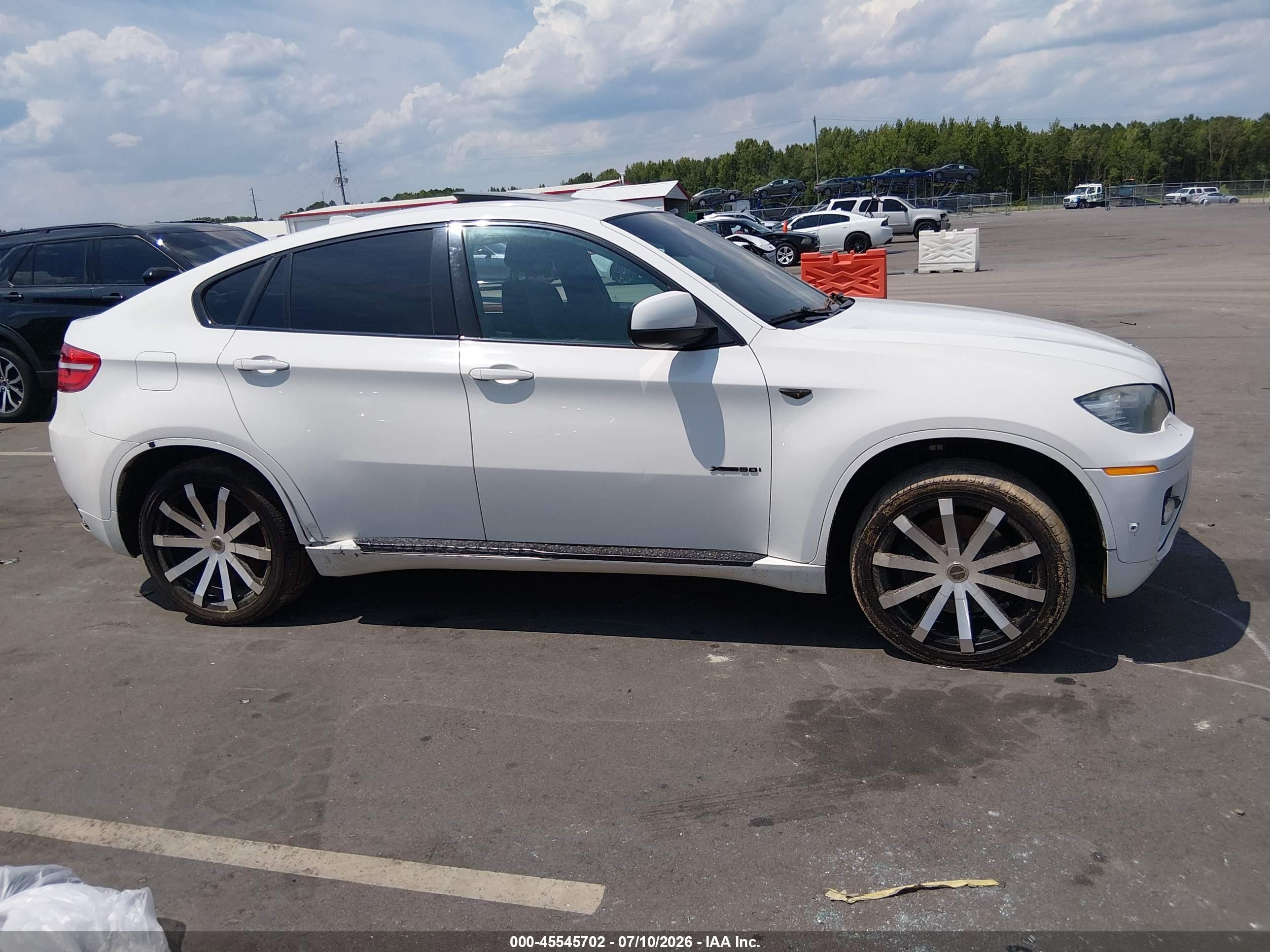 2011 Bmw X6 Xdrive50i White vin: 5UXFG8C57BLZ96022