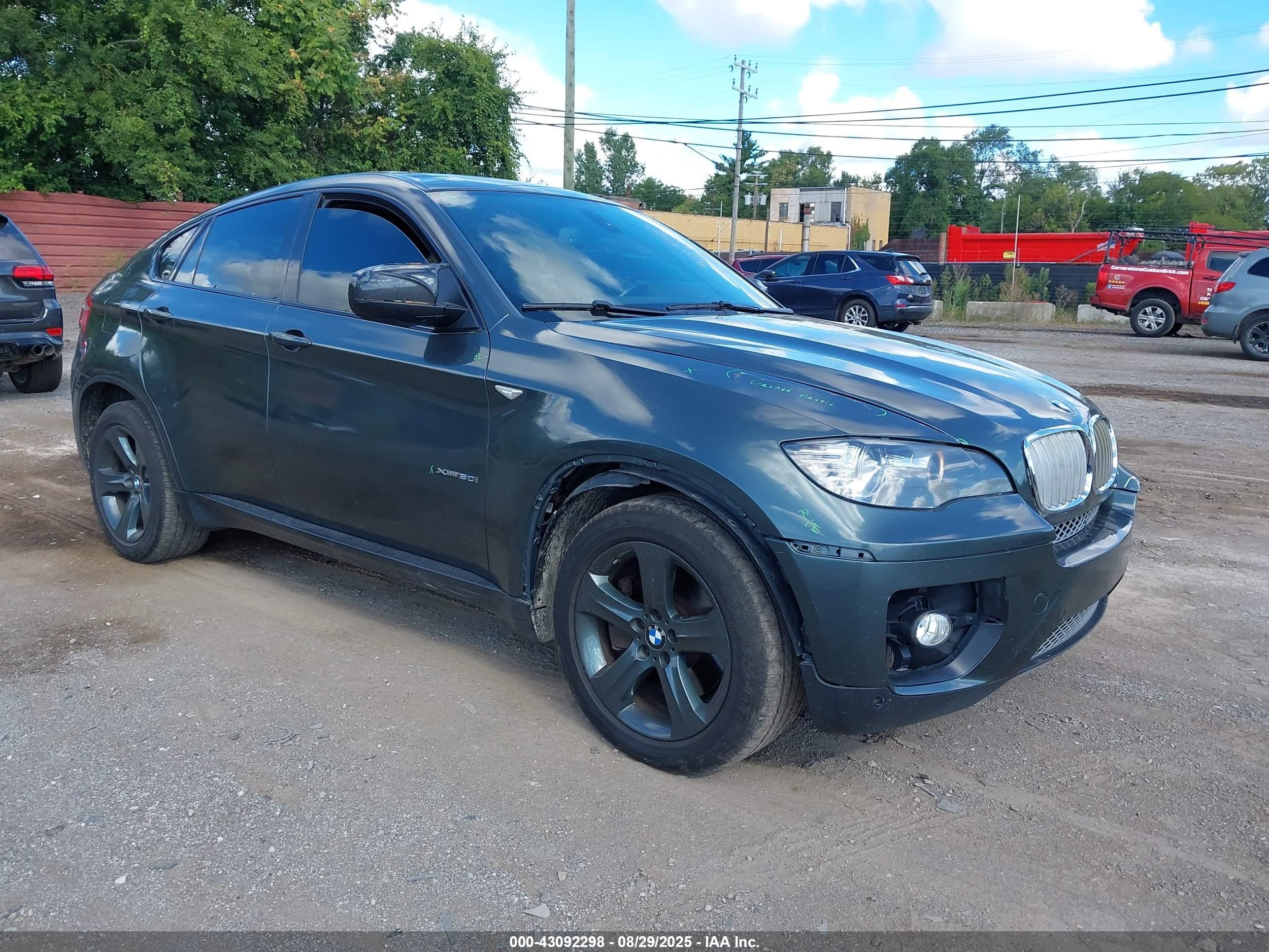 2012 Bmw X6 Xdrive50i Gray vin: 5UXFG8C57CL590419