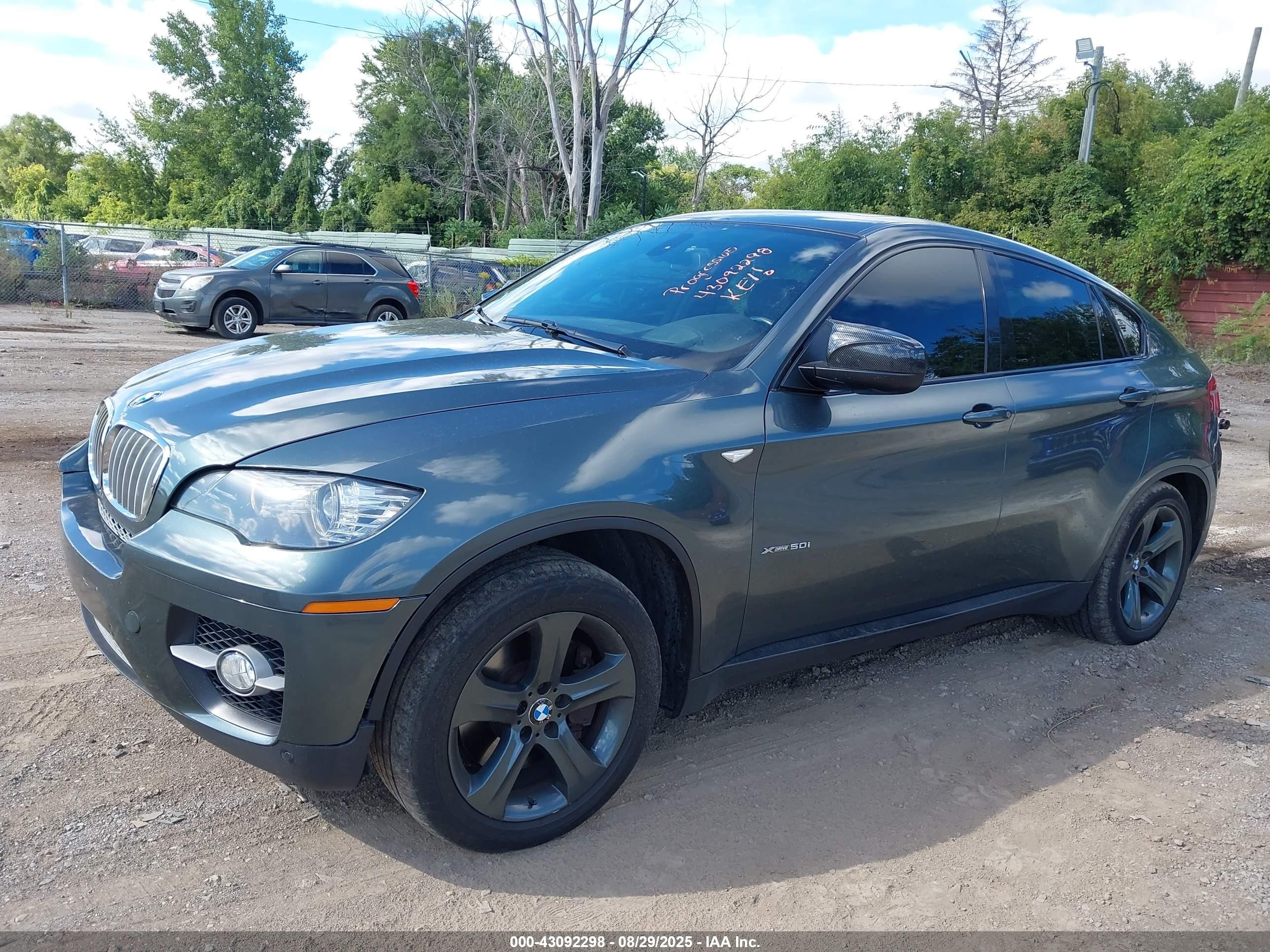 2012 Bmw X6 Xdrive50i Gray vin: 5UXFG8C57CL590419