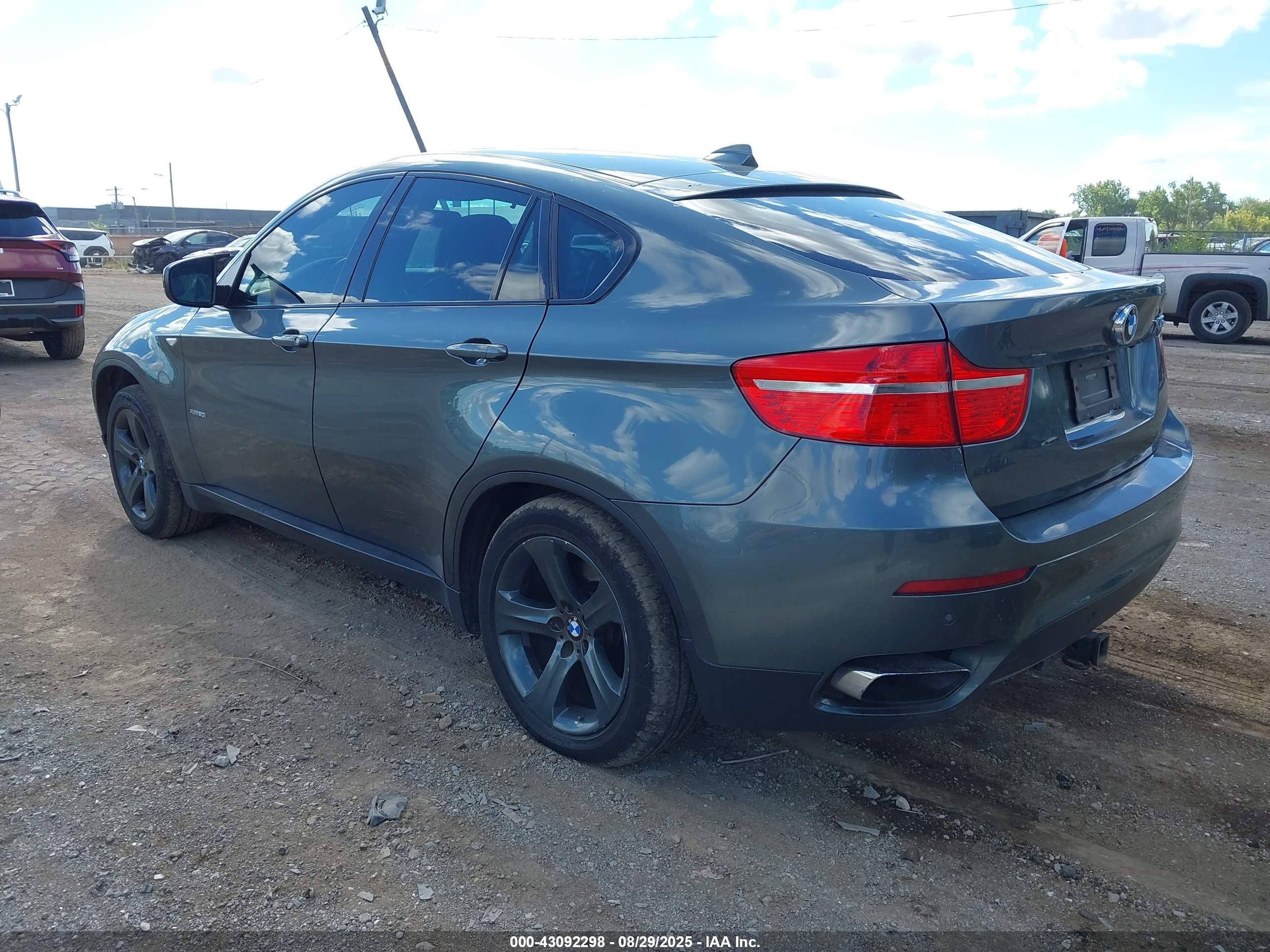2012 Bmw X6 Xdrive50i Gray vin: 5UXFG8C57CL590419