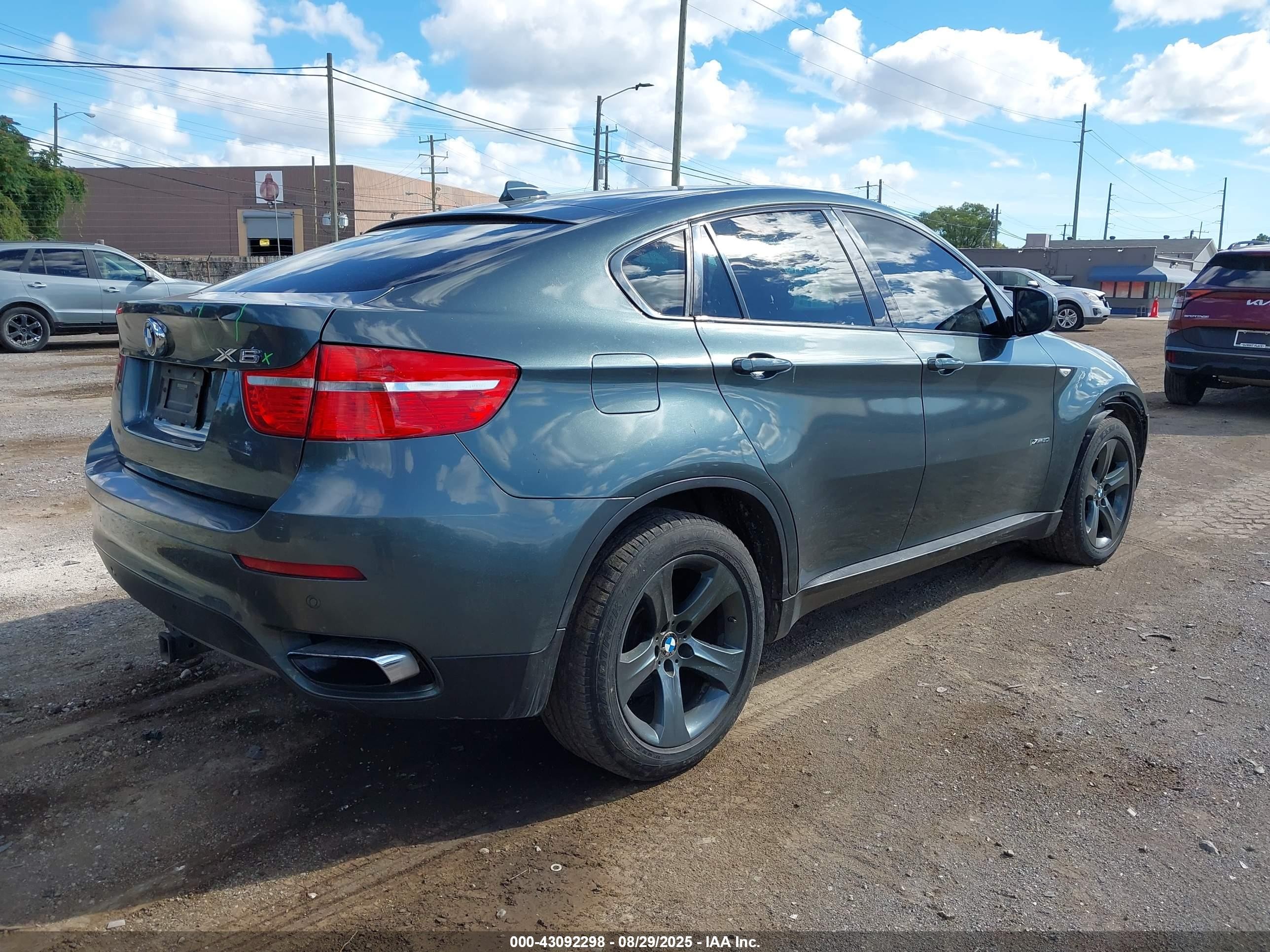 2012 Bmw X6 Xdrive50i Gray vin: 5UXFG8C57CL590419