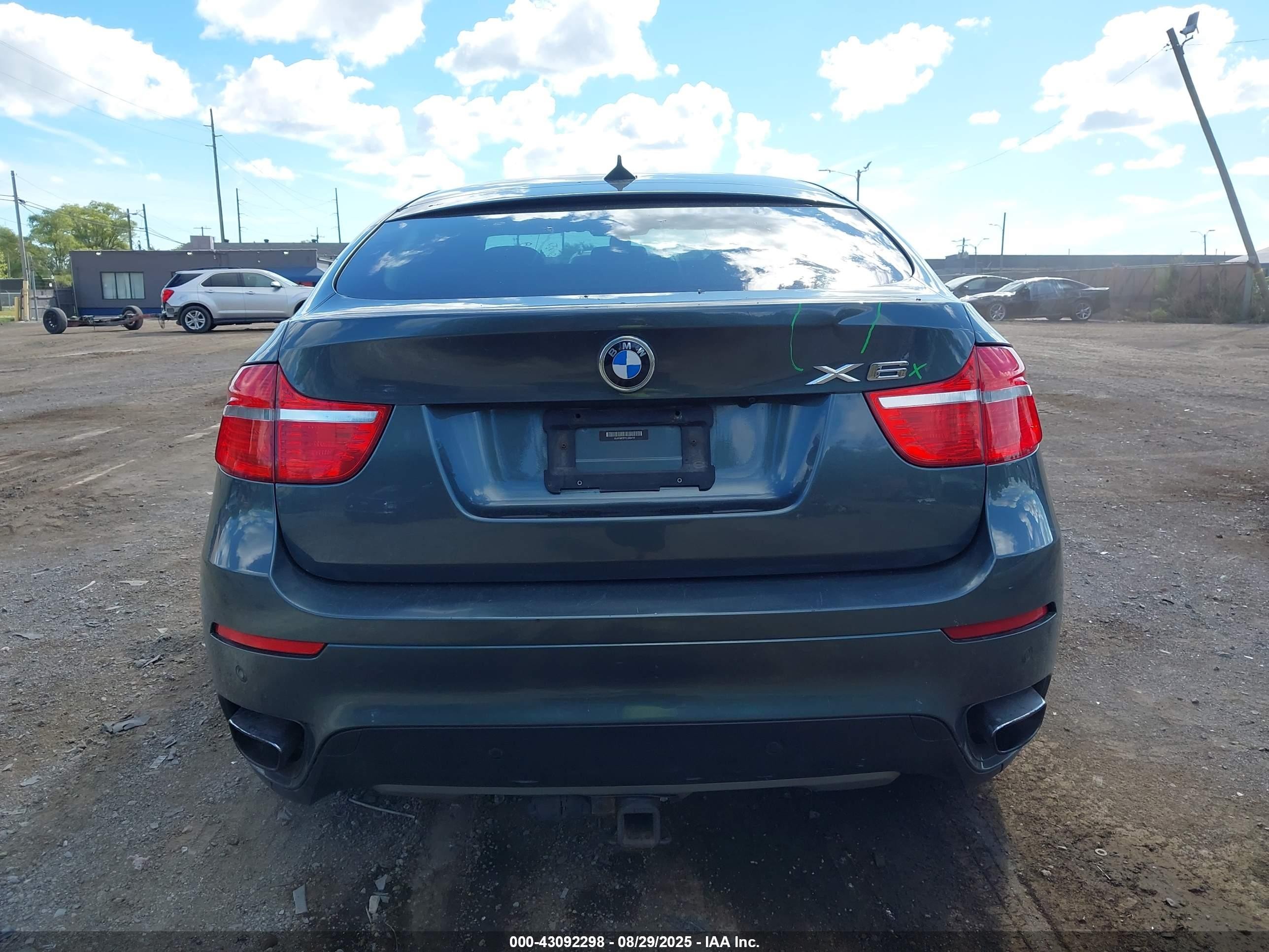 2012 Bmw X6 Xdrive50i Gray vin: 5UXFG8C57CL590419