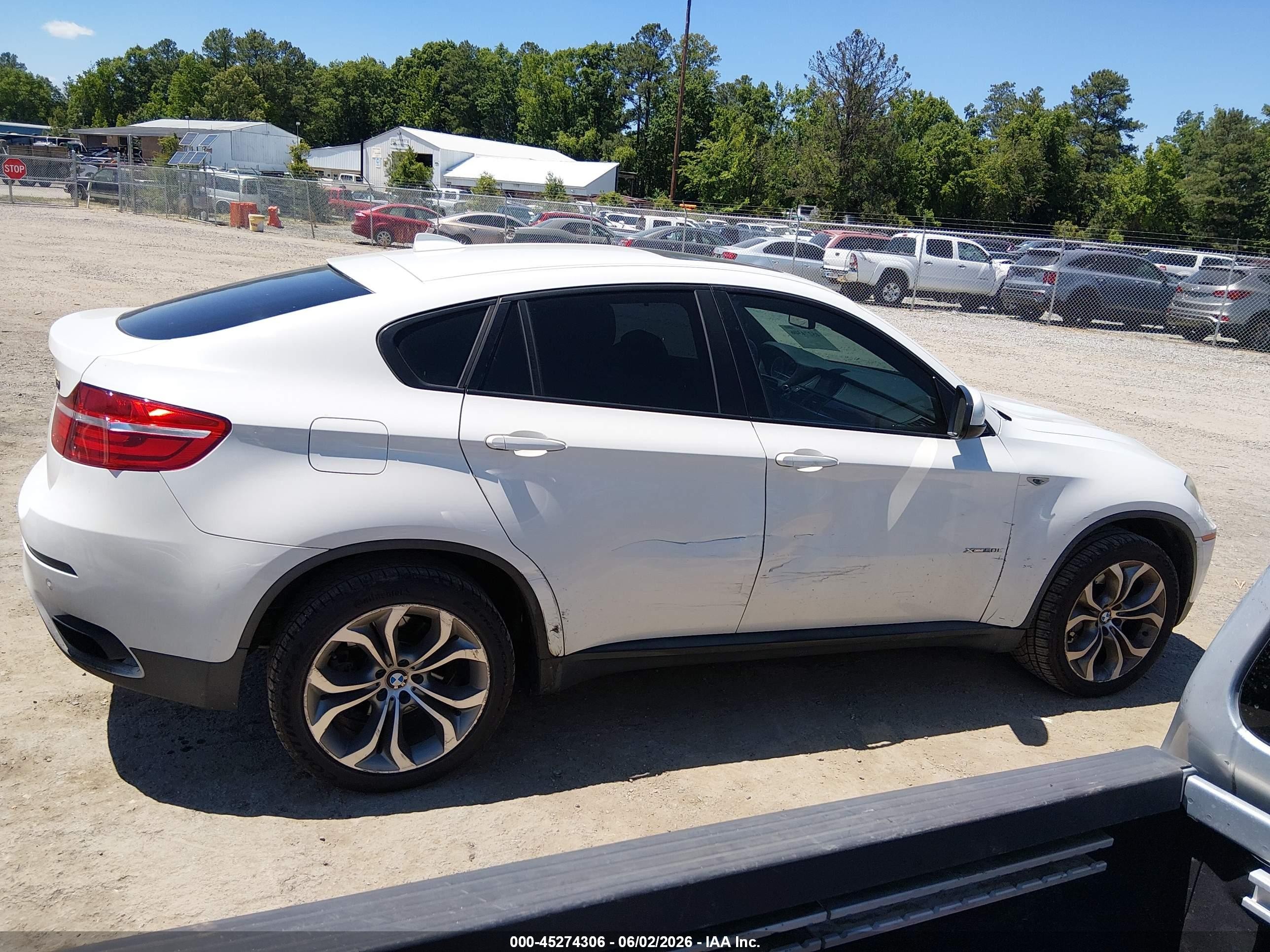 2014 Bmw X6 Xdrive50i White vin: 5UXFG8C58EL593252