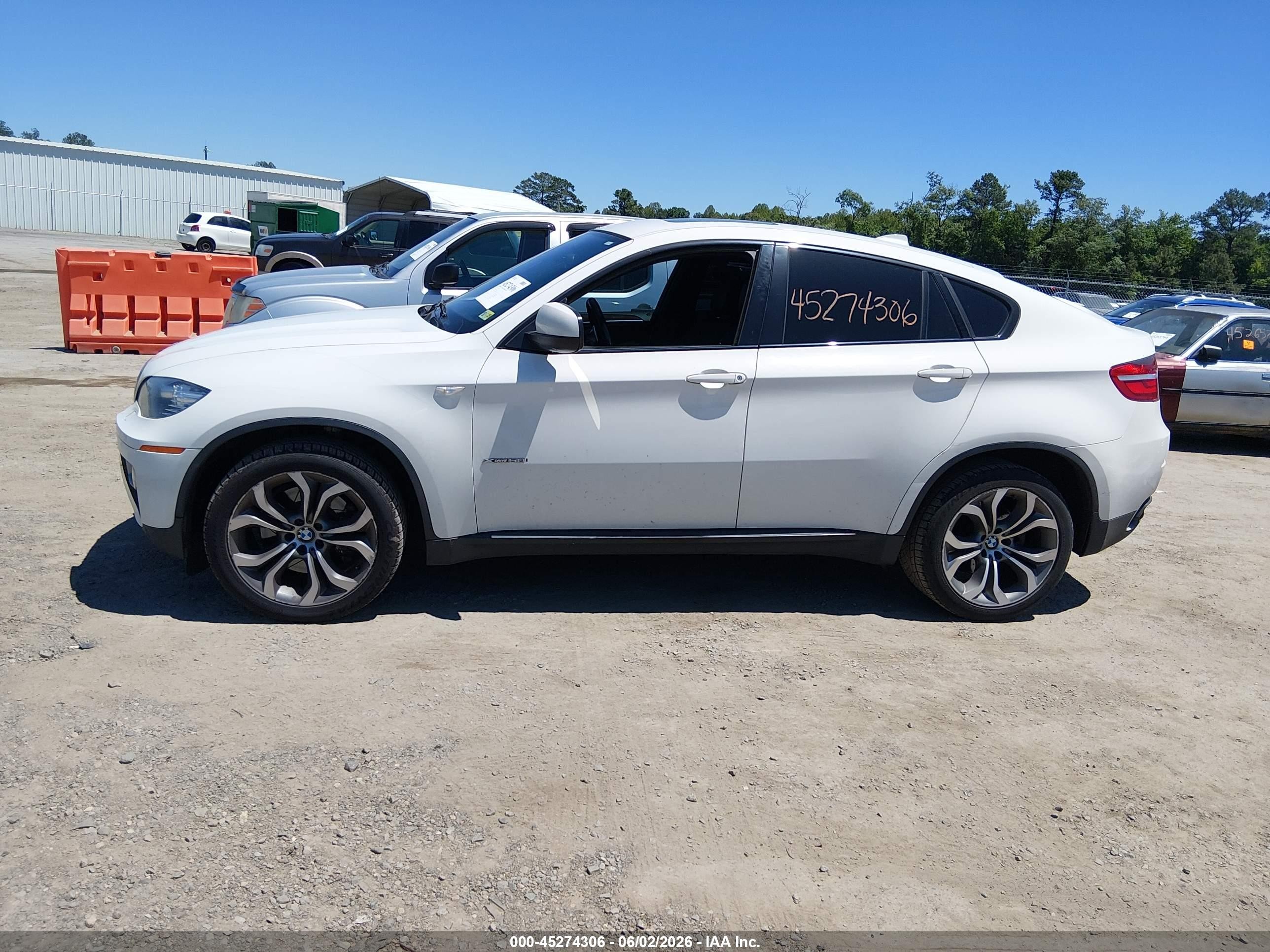 2014 Bmw X6 Xdrive50i White vin: 5UXFG8C58EL593252