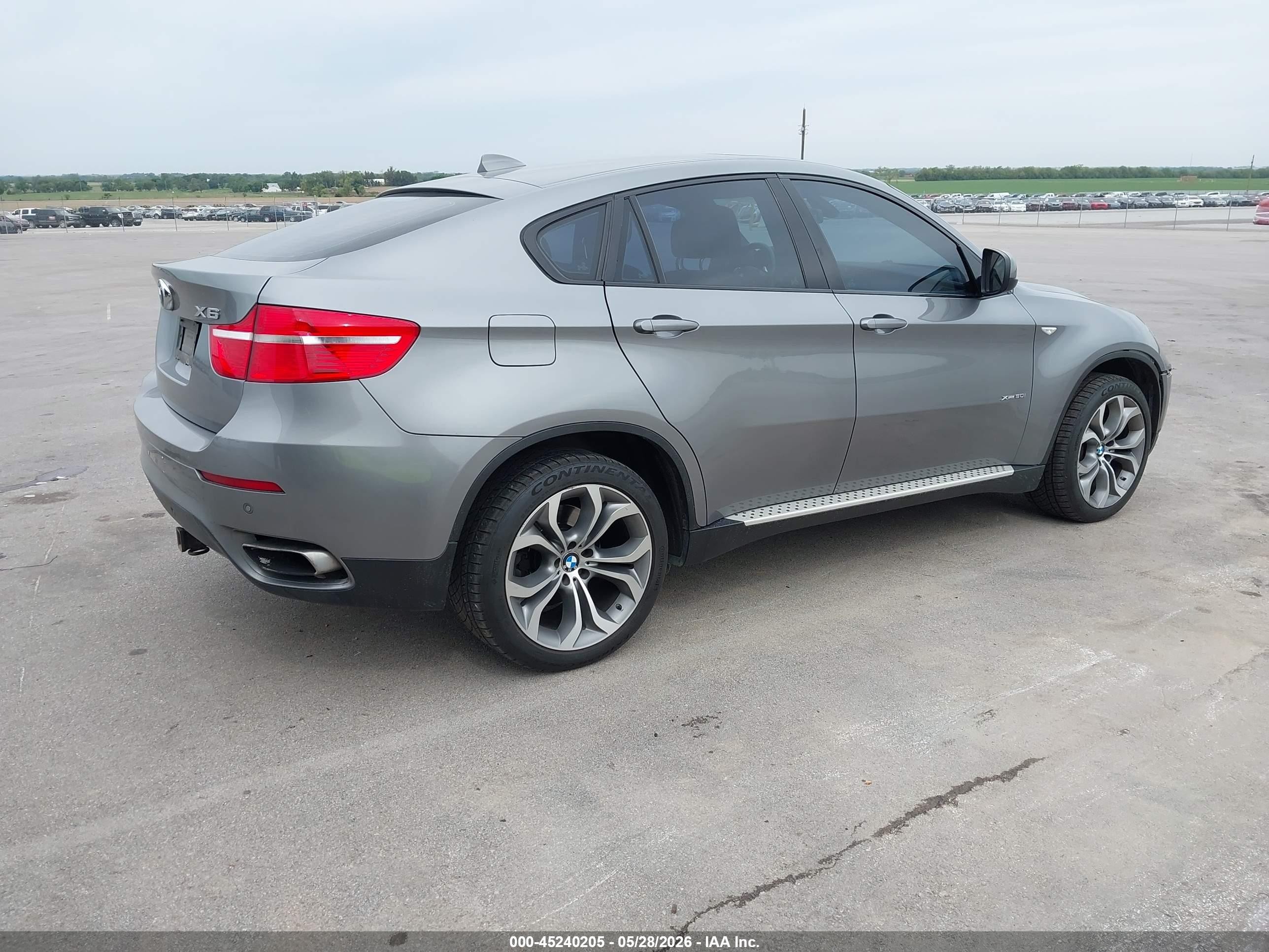 2011 Bmw X6 Xdrive50i Silver vin: 5UXFG8C5XBLZ96595