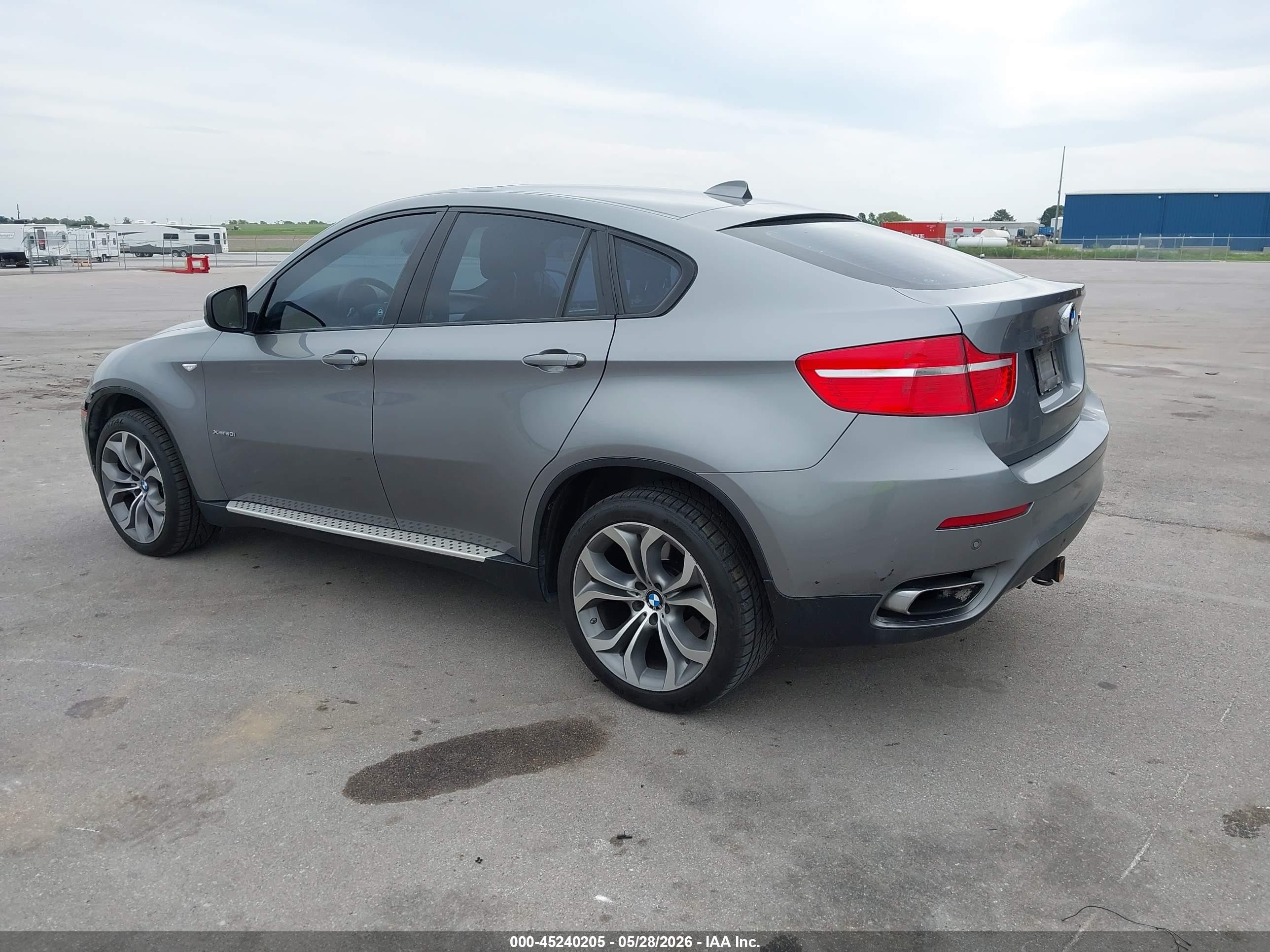 2011 Bmw X6 Xdrive50i Silver vin: 5UXFG8C5XBLZ96595