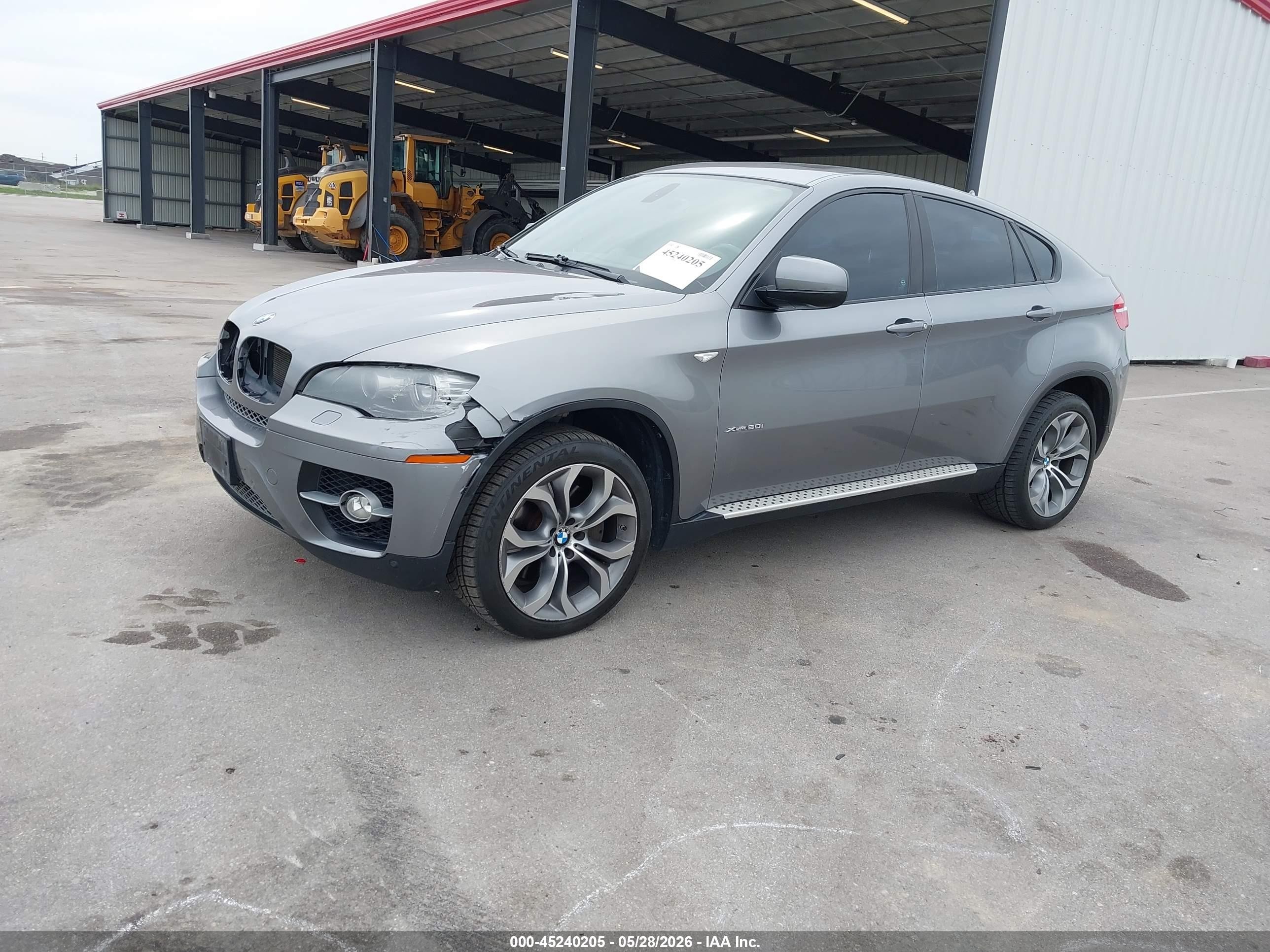 2011 Bmw X6 Xdrive50i Silver vin: 5UXFG8C5XBLZ96595
