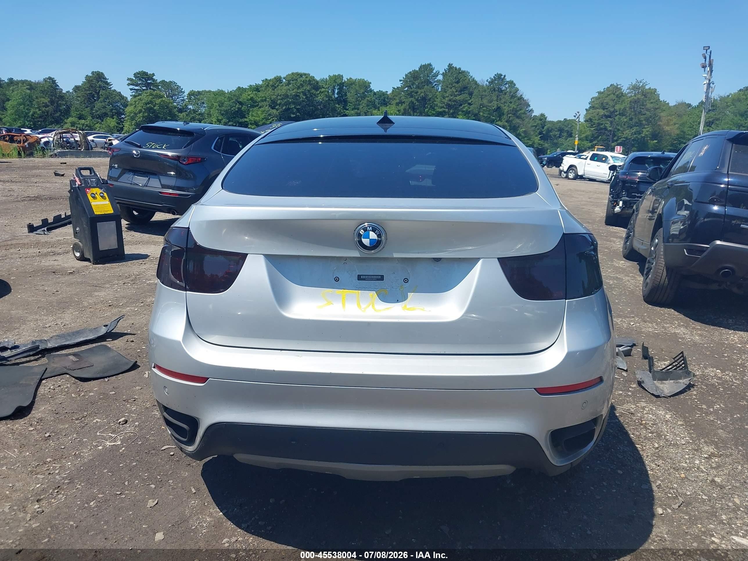 2012 Bmw X6 Xdrive50i Silver vin: 5UXFG8C5XCL590012