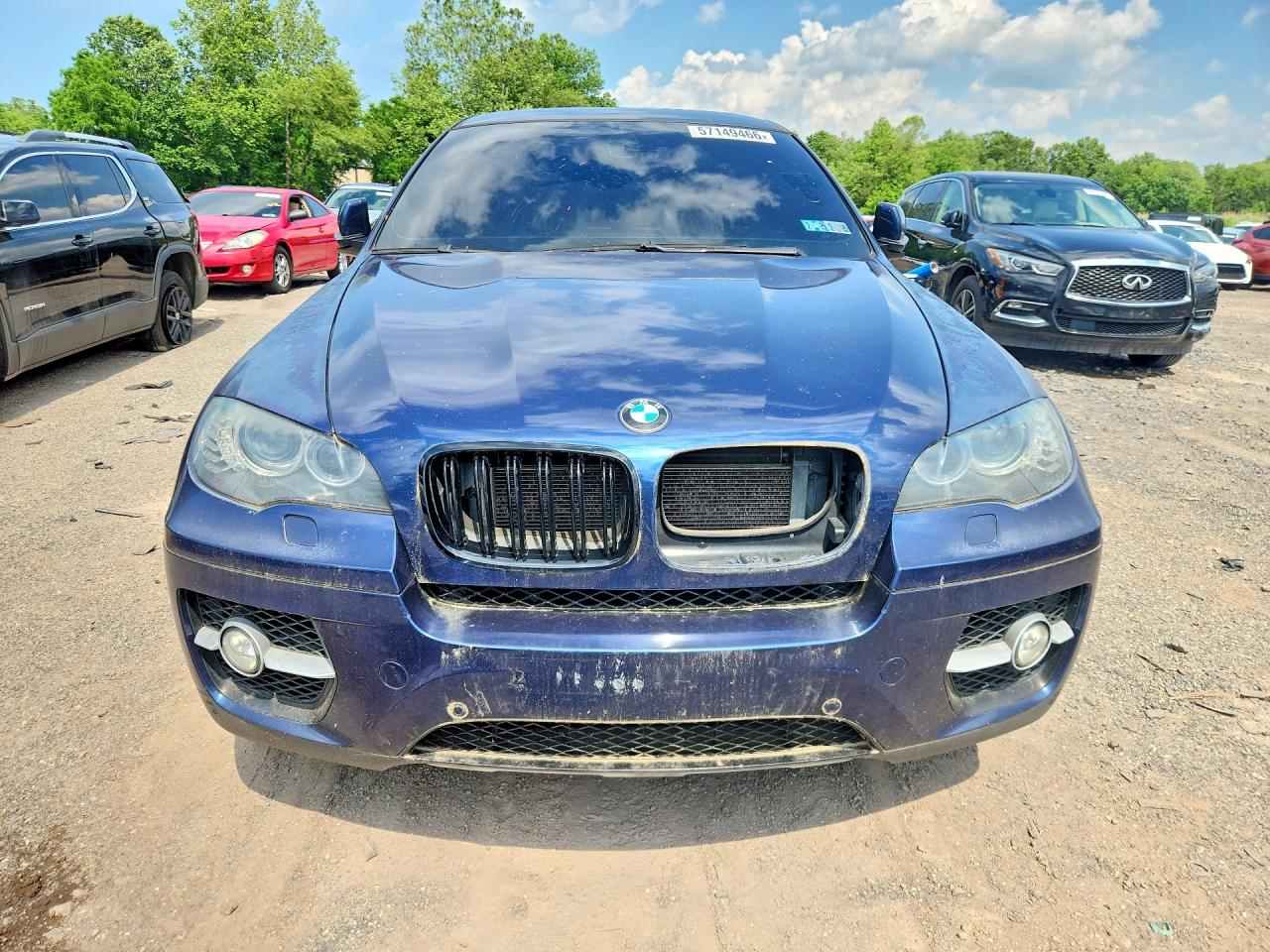 2012 Bmw X6 Xdrive50i Синий vin: 5UXFG8C5XCLZ97442