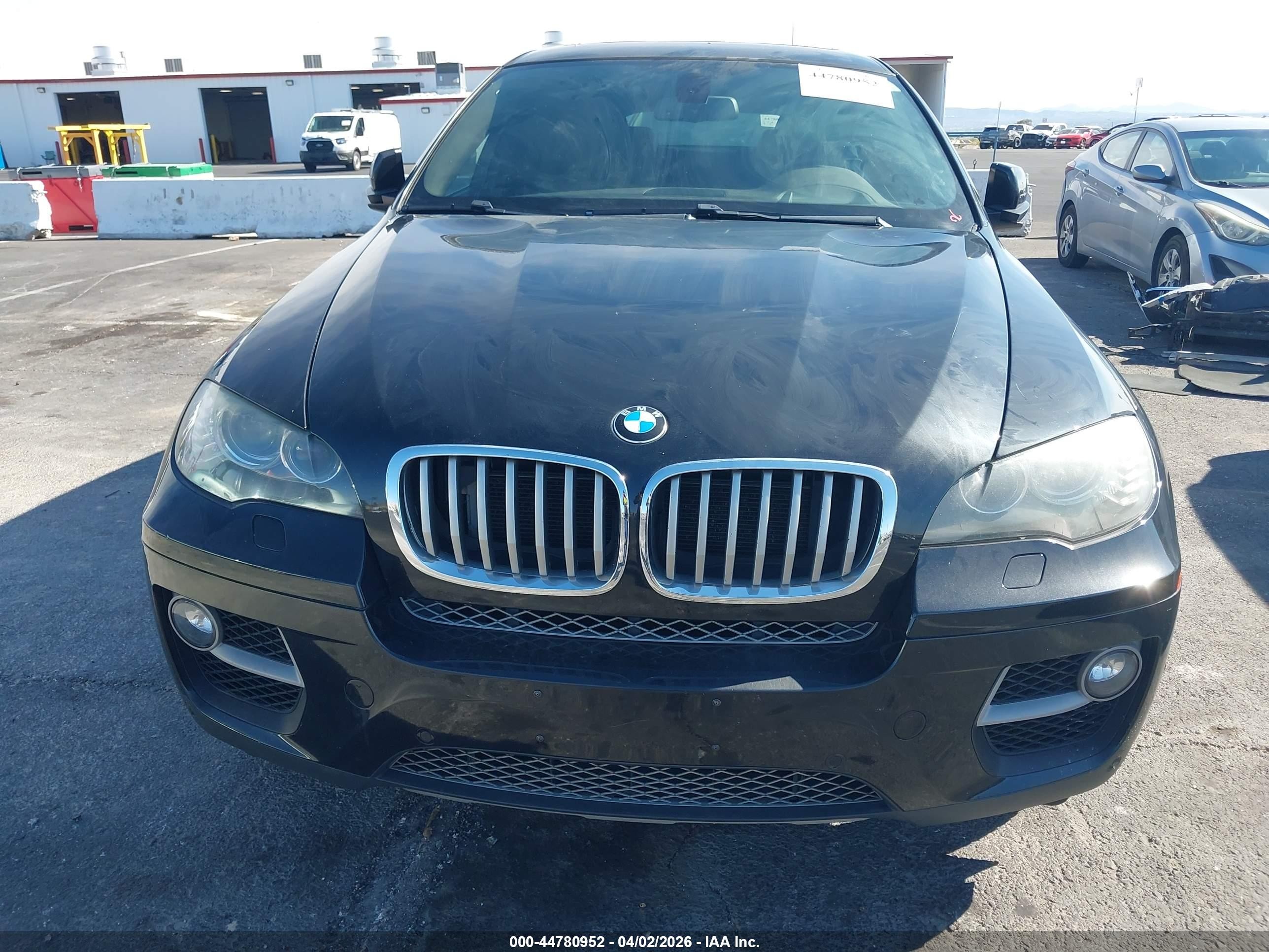 2013 Bmw X6 Xdrive50i Black vin: 5UXFG8C5XDL591405