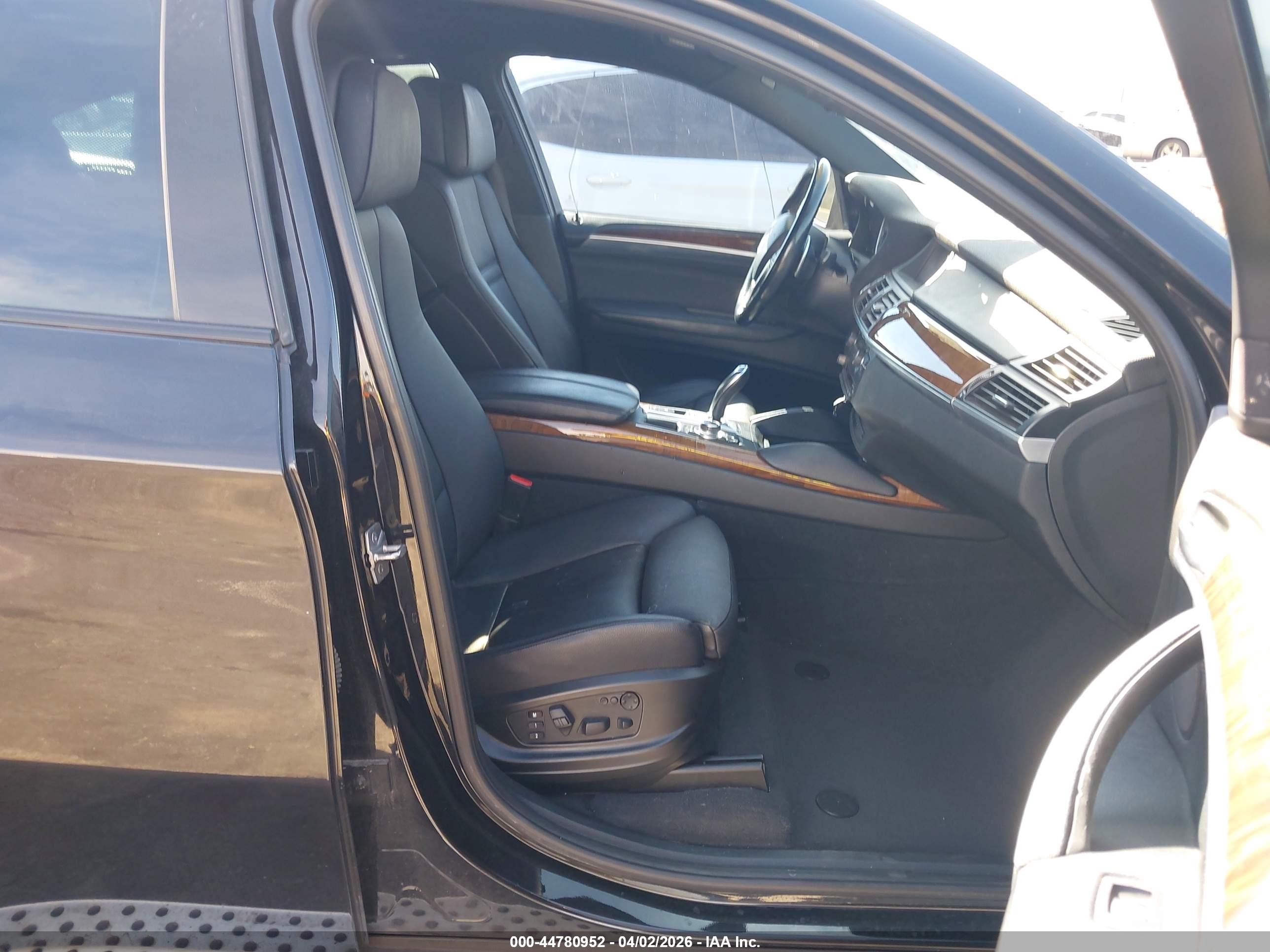 2013 Bmw X6 Xdrive50i Black vin: 5UXFG8C5XDL591405