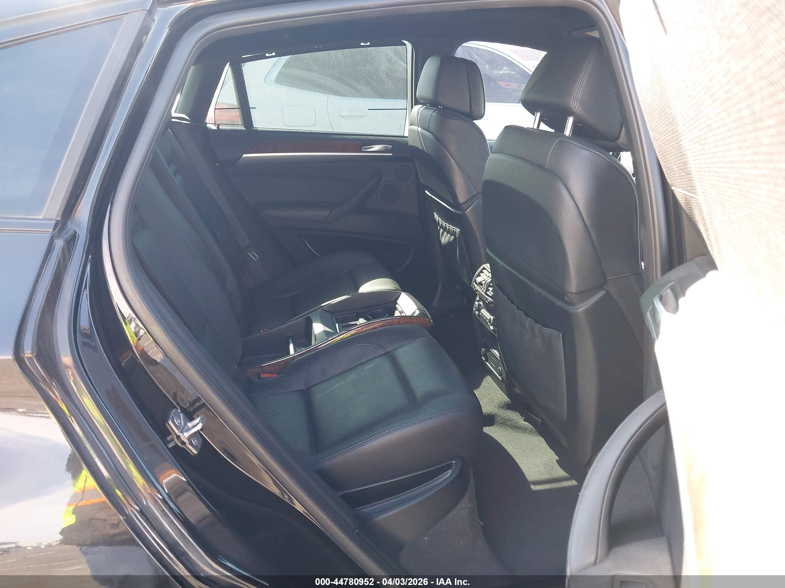 2013 Bmw X6 Xdrive50i Black vin: 5UXFG8C5XDL591405