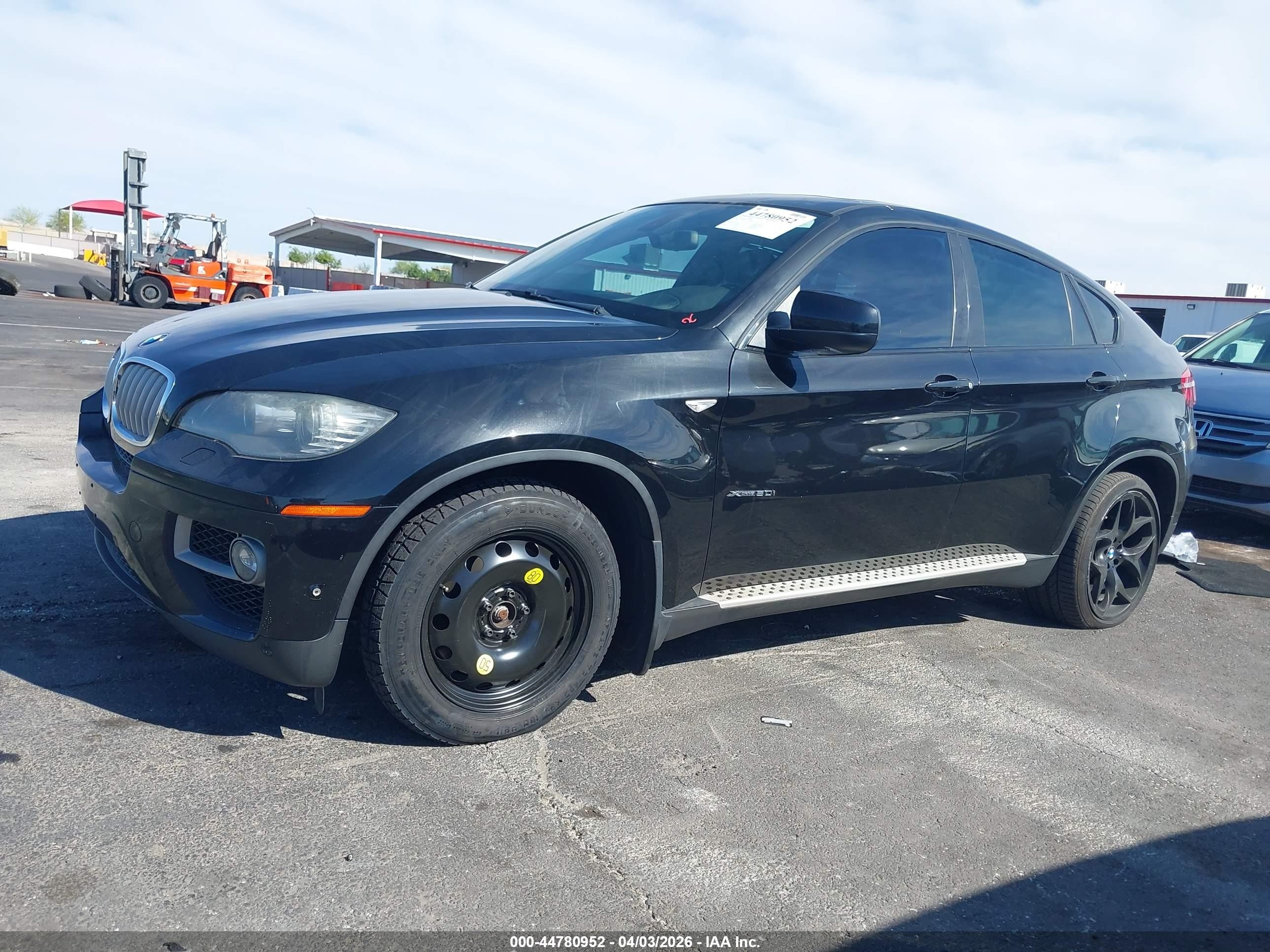 2013 Bmw X6 Xdrive50i Black vin: 5UXFG8C5XDL591405
